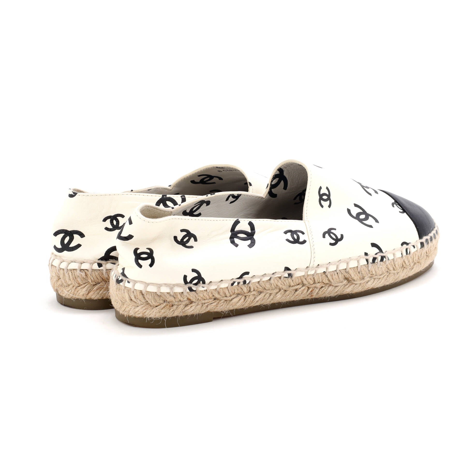 Women's All Over CC Cap Toe Espadrilles Printed Leather