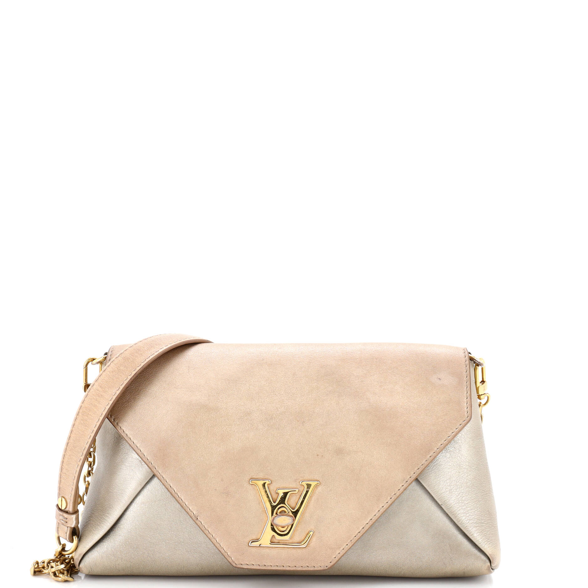 Love Note Chain Clutch Leather