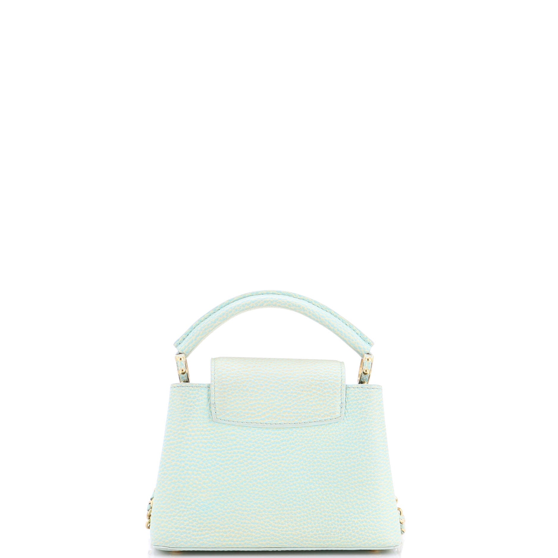 Capucines Resin Chain Bag Leather Mini