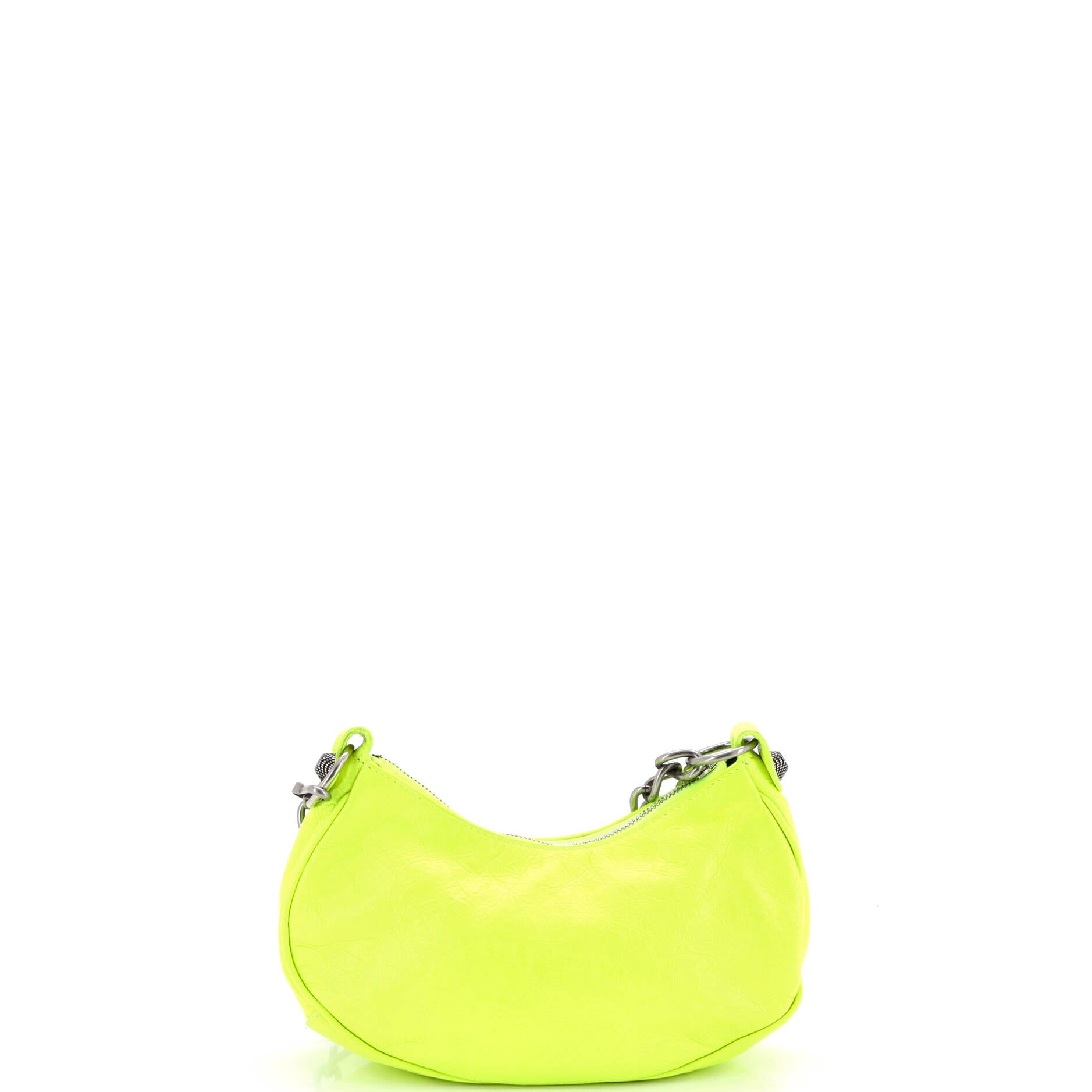 Le Cagole Giant Studs Chain Shoulder Bag Leather XS