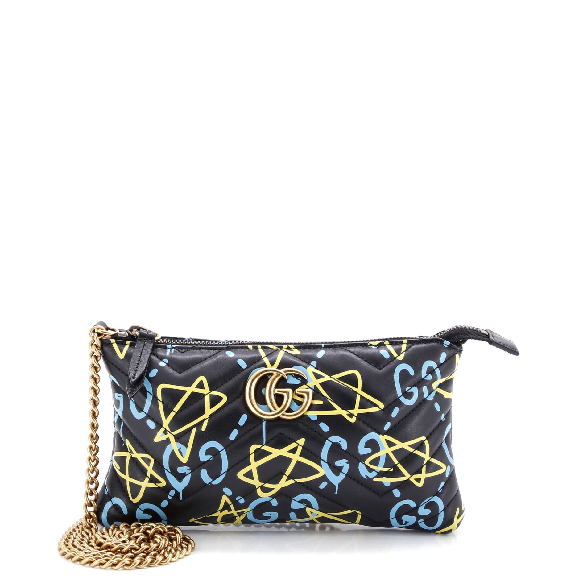 GG Marmont Chain Shoulder Bag GucciGhost Matelasse Leather Mini