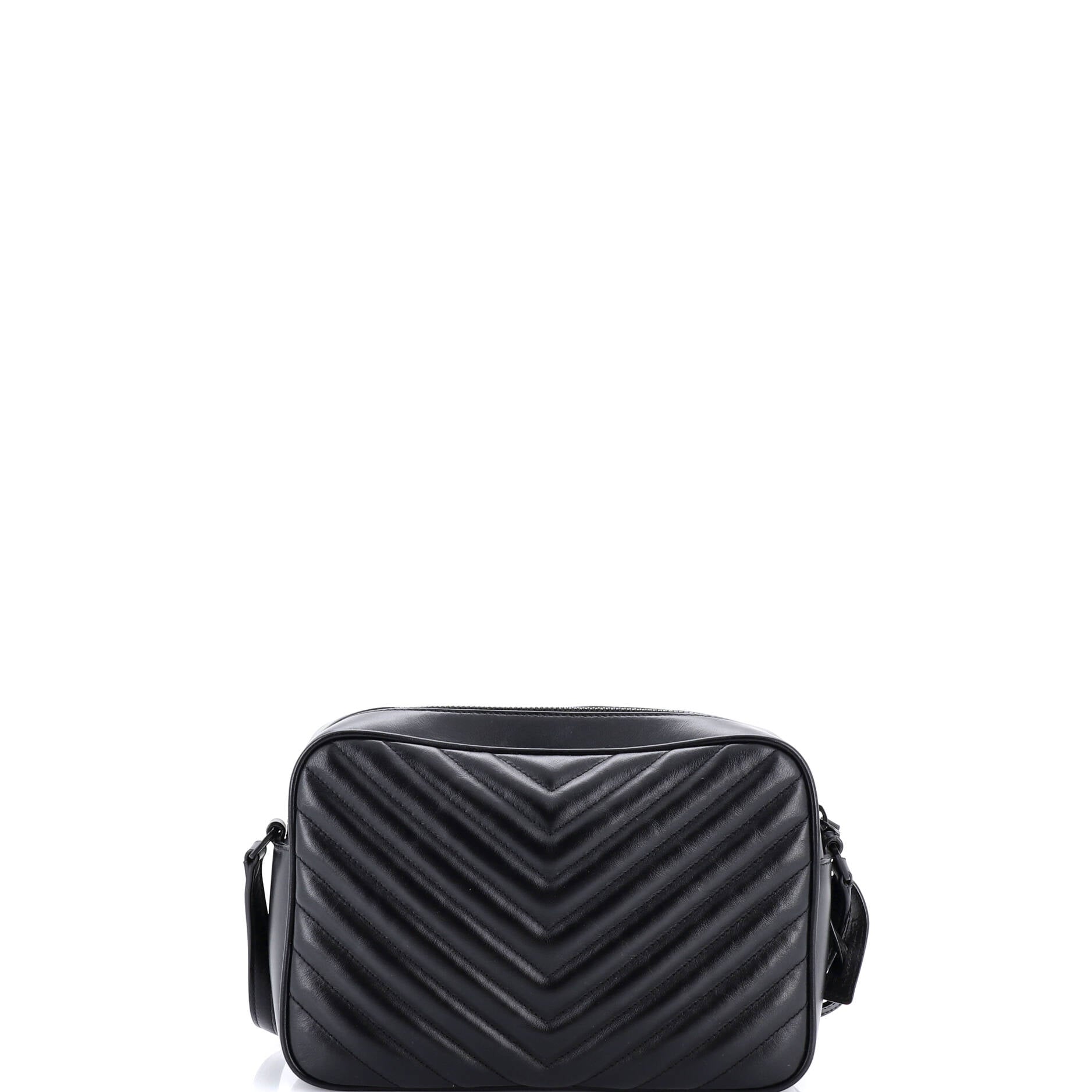 Lou Camera Bag Matelasse Chevron Leather Small