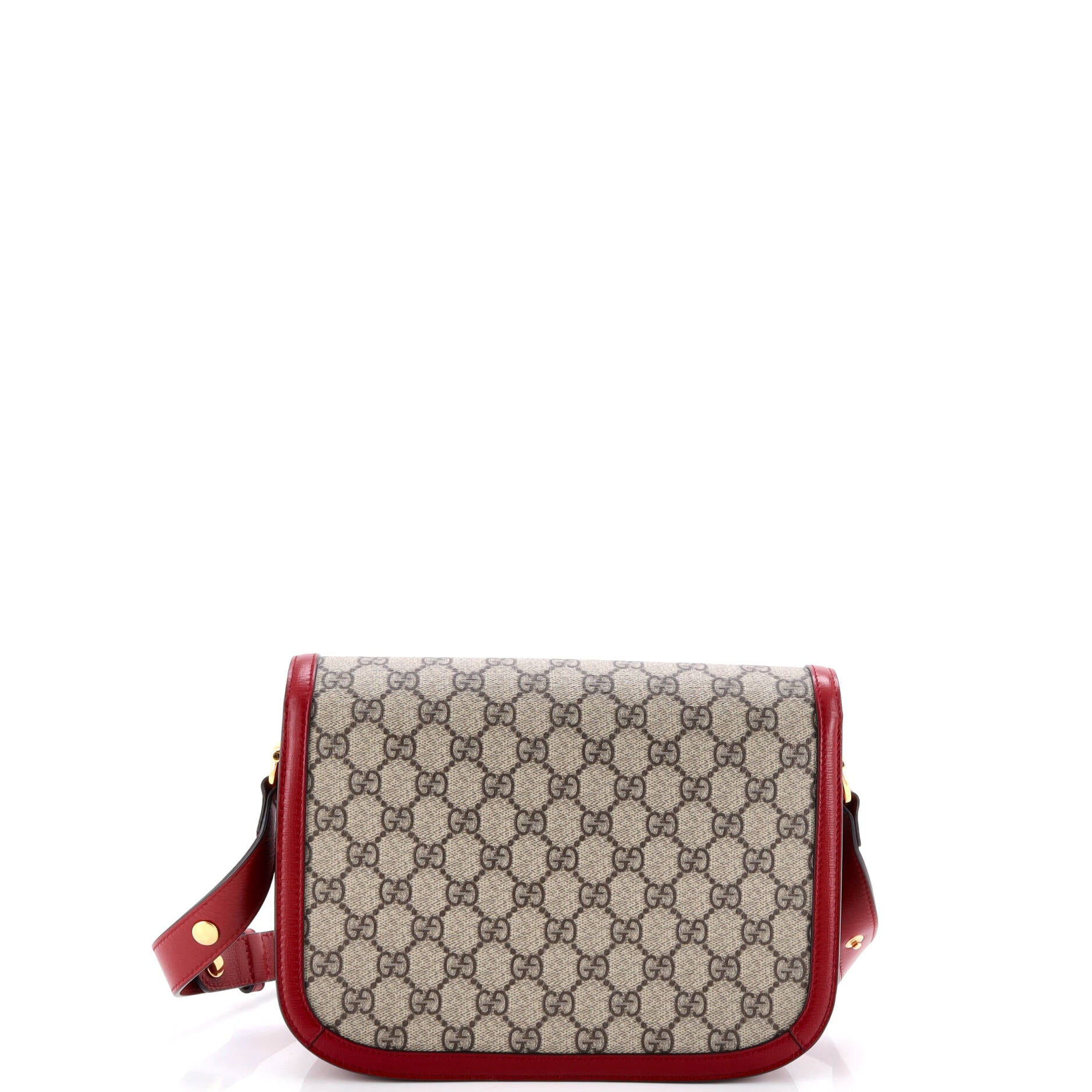 Horsebit 1955 Shoulder Bag GG Coated Canvas with Leather Small