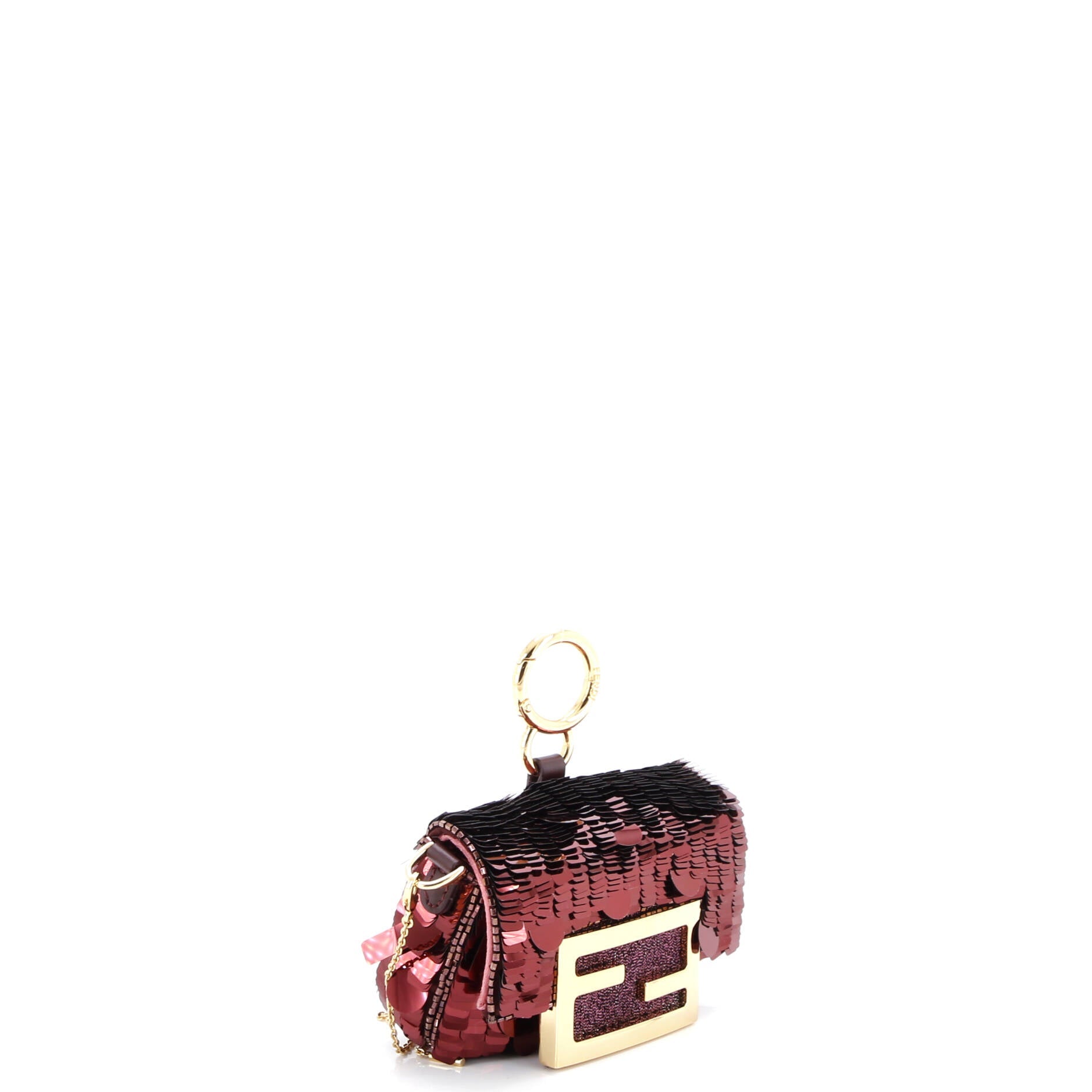Chain Baguette Charm Bag Sequins Nano