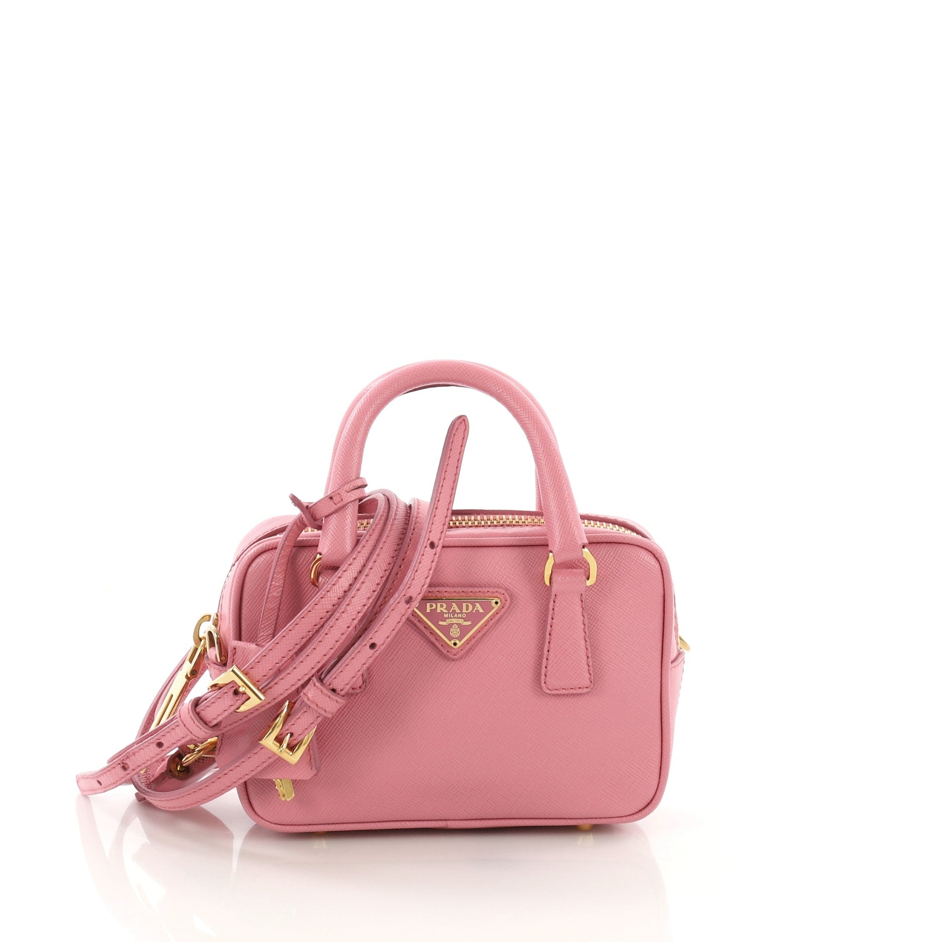 Bauletto Handbag Saffiano Leather Mini