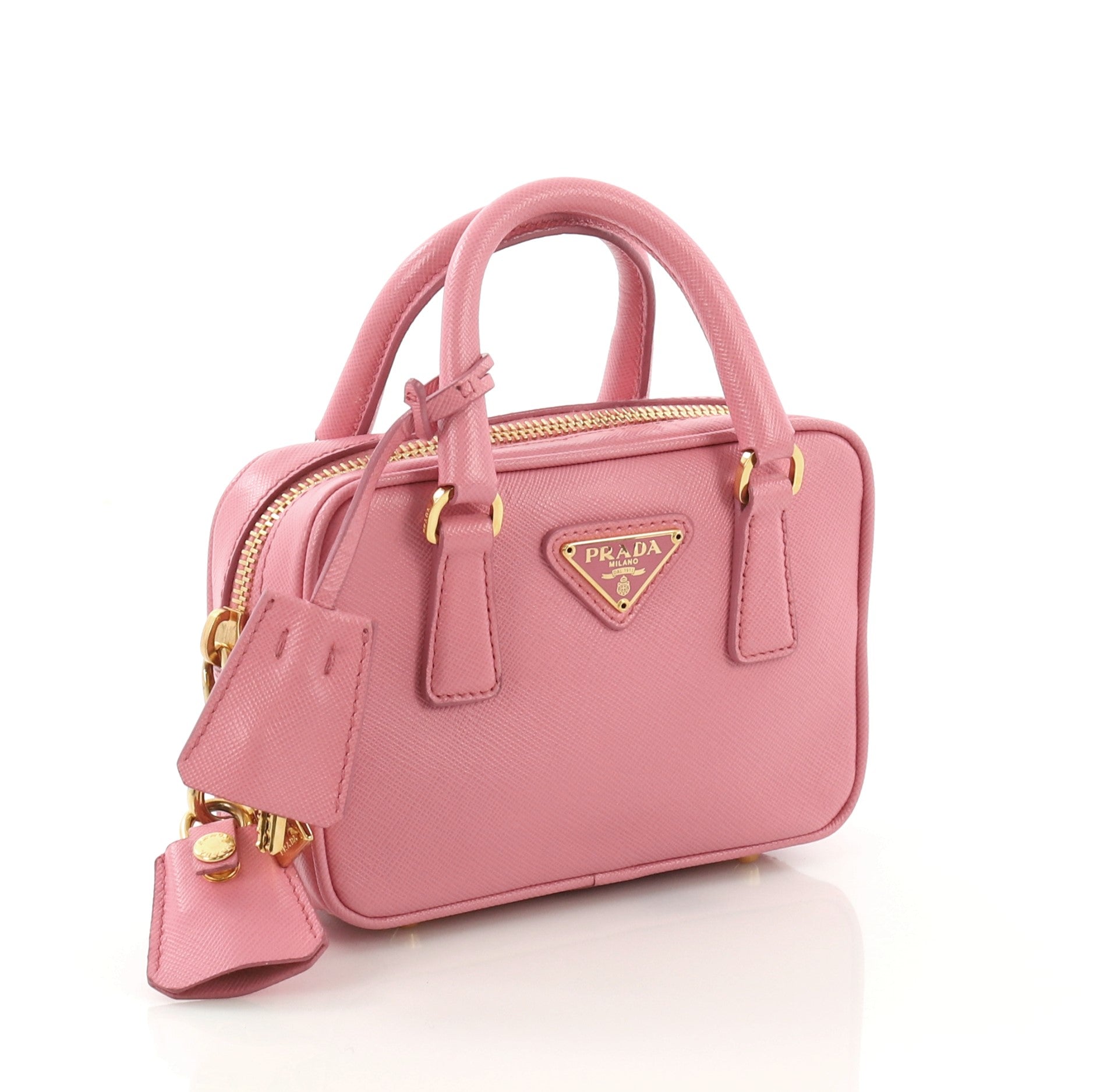 Bauletto Handbag Saffiano Leather Mini
