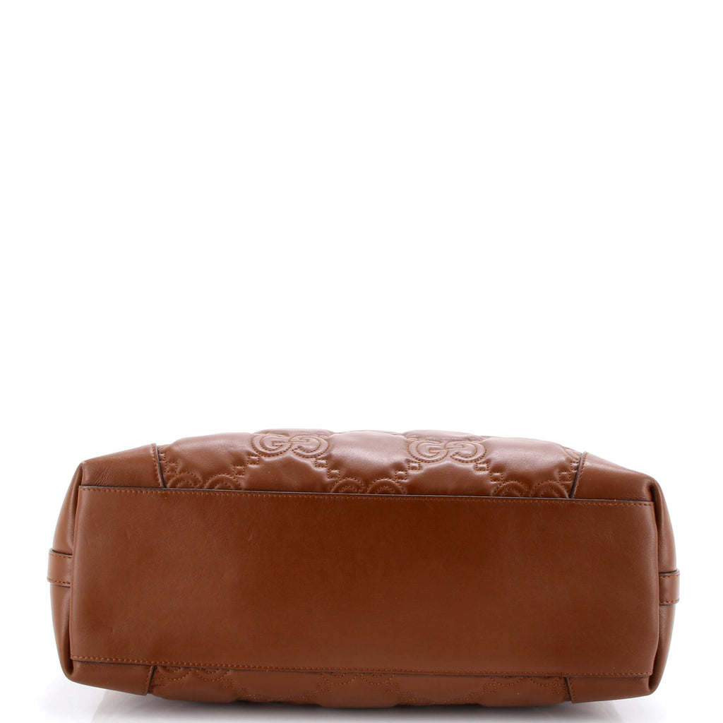 Ophidia Open Tote GG Matelasse Leather Medium
