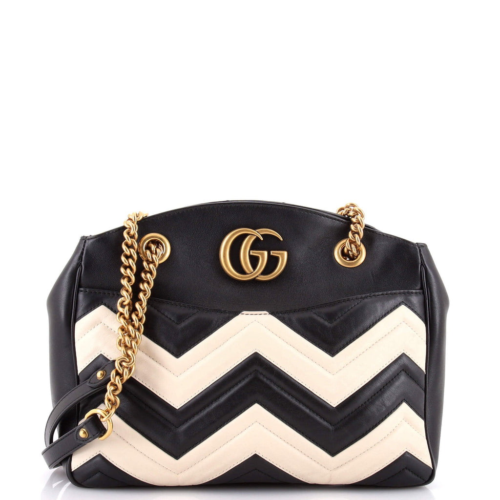 GG Marmont Chain Tote Matelasse Leather Medium