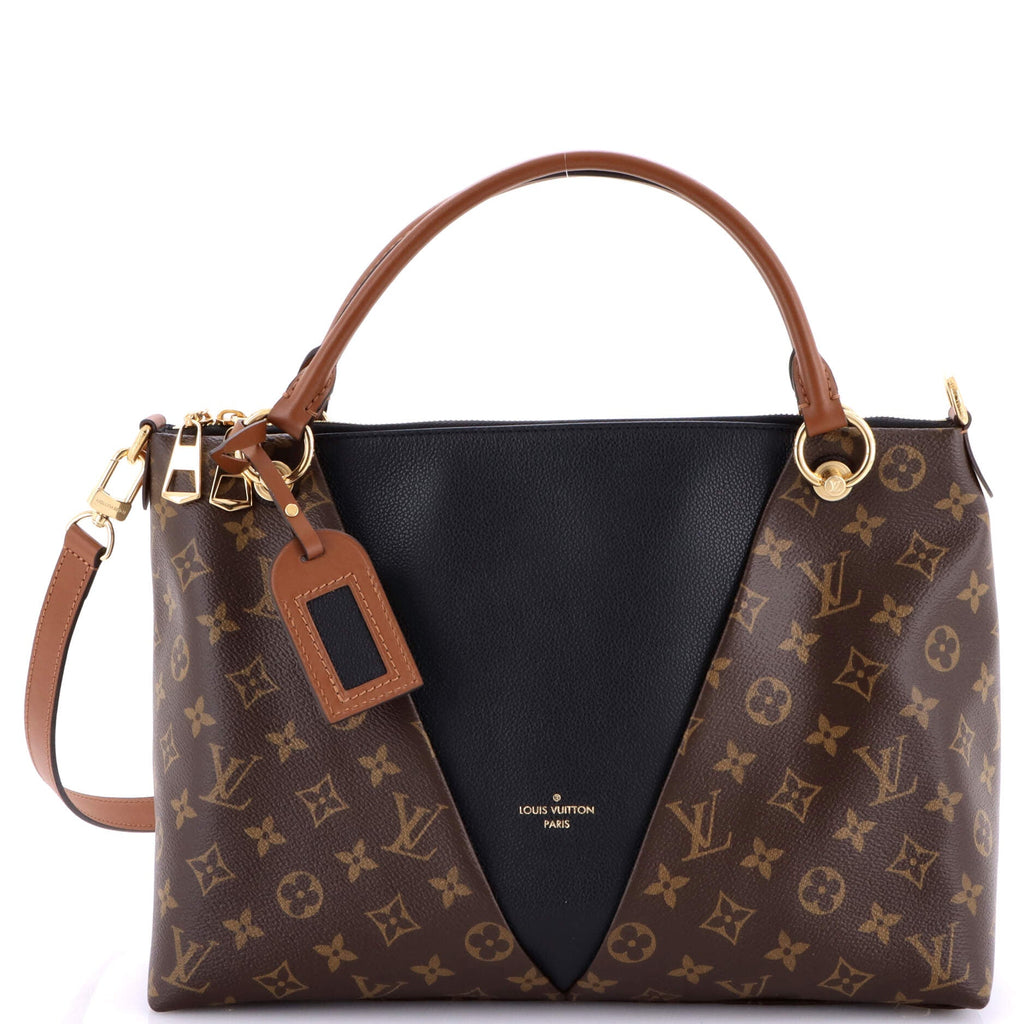 V Tote Monogram Canvas and Leather MM