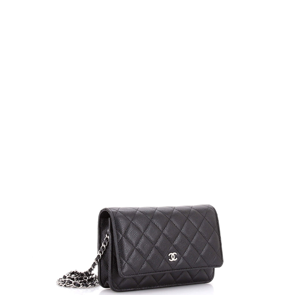 Wallet on Chain Quilted Caviar