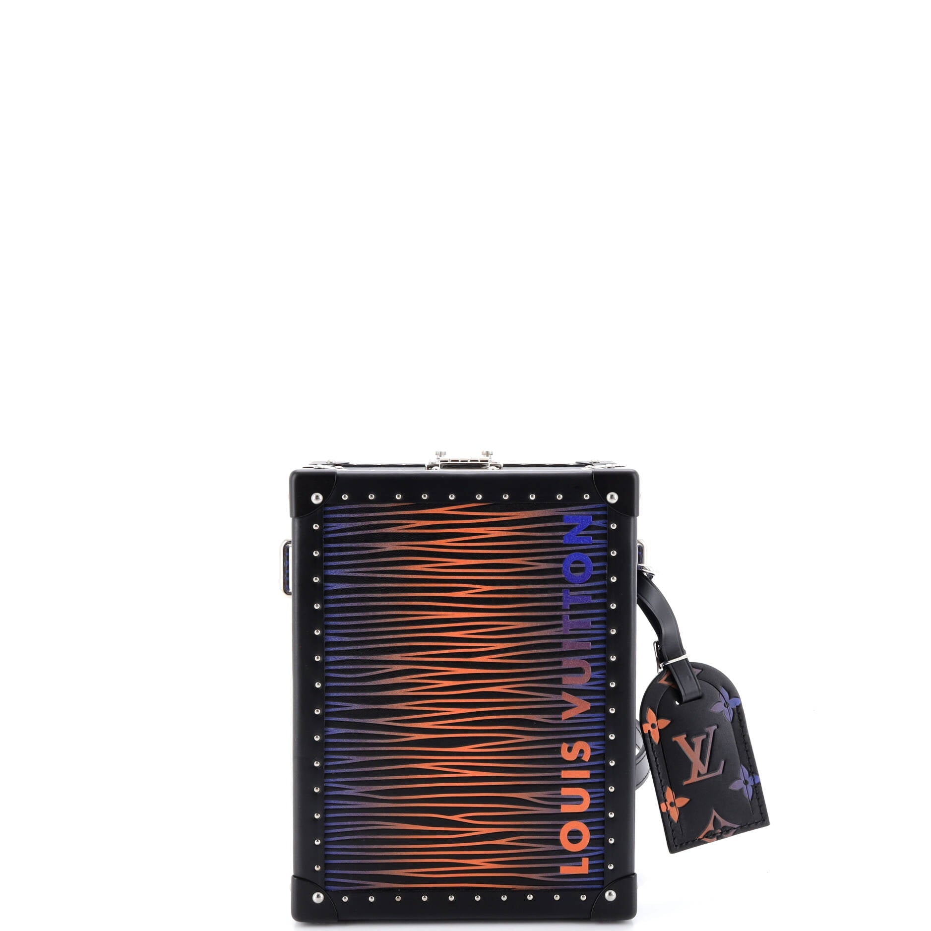 Vertical Clutch Box Logo Embossed XL Epi Leather