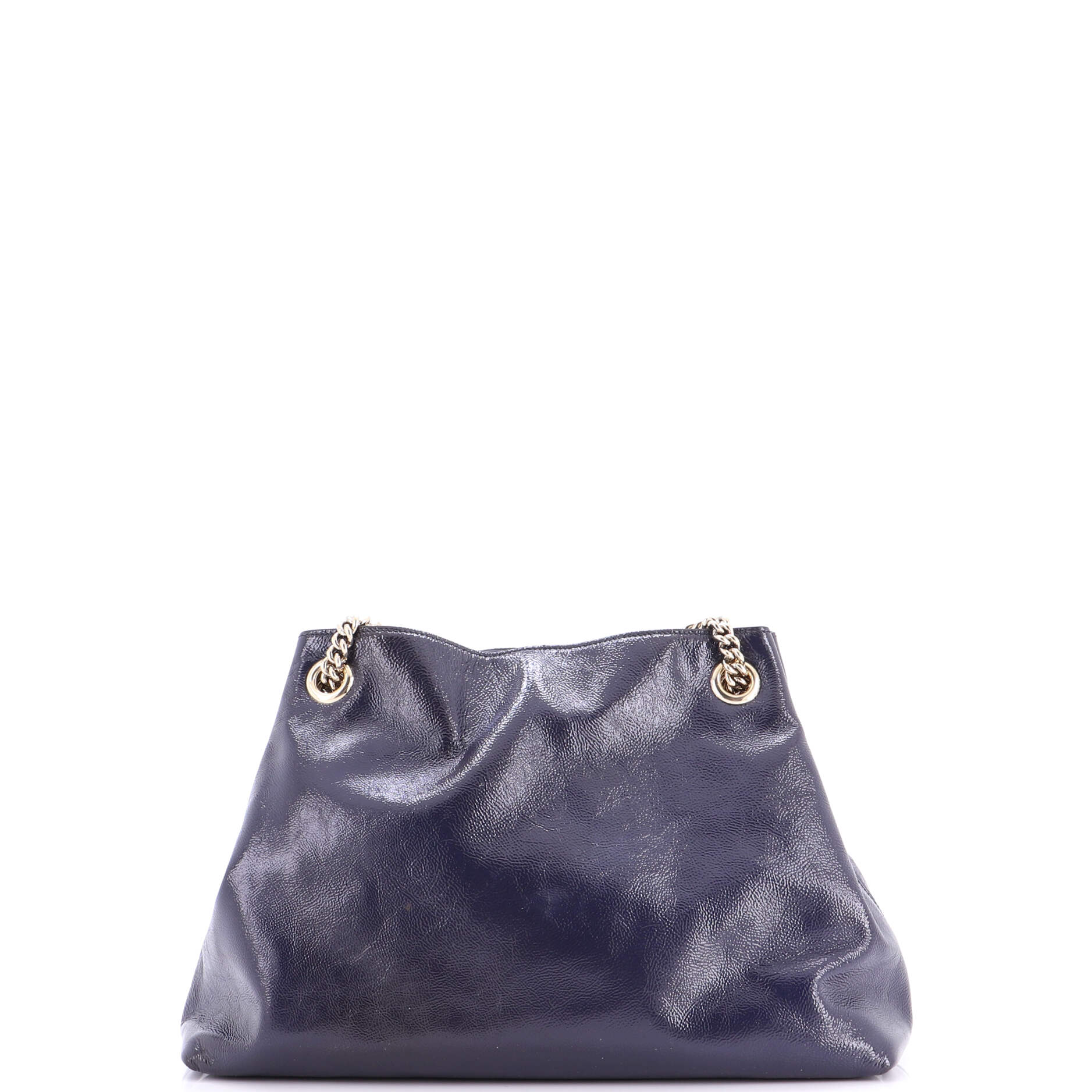 Soho Chain Strap Shoulder Bag Patent Medium