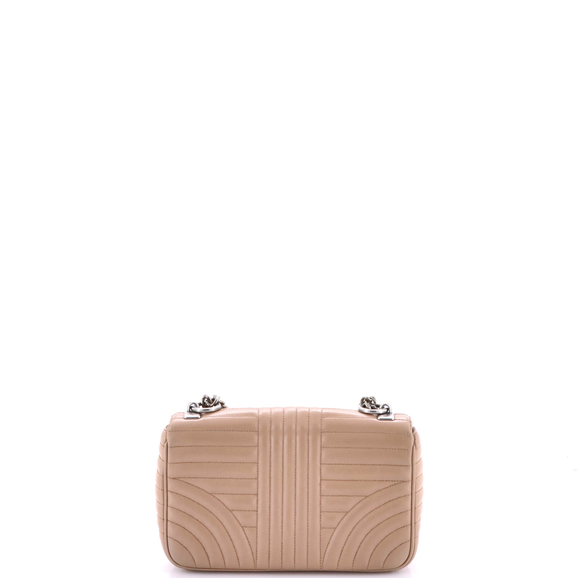 Chain Flap Shoulder Bag Diagramme Quilted Leather Medium