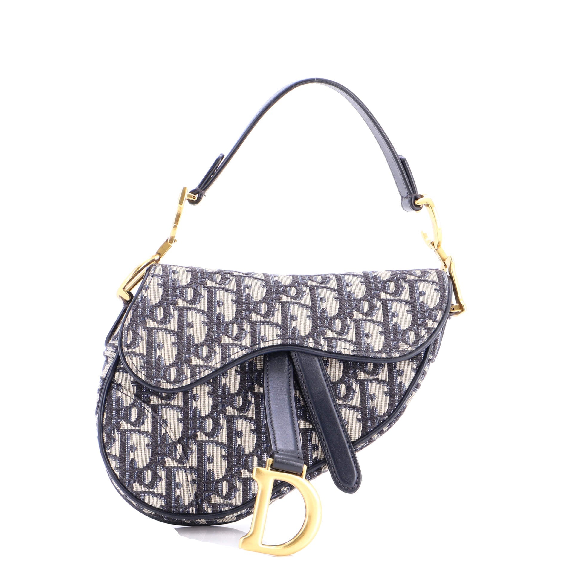 Saddle Handbag Oblique Canvas Mini