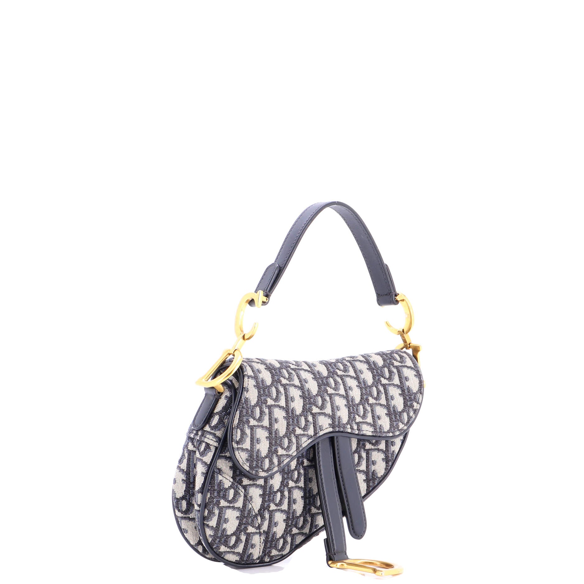 Saddle Handbag Oblique Canvas Mini