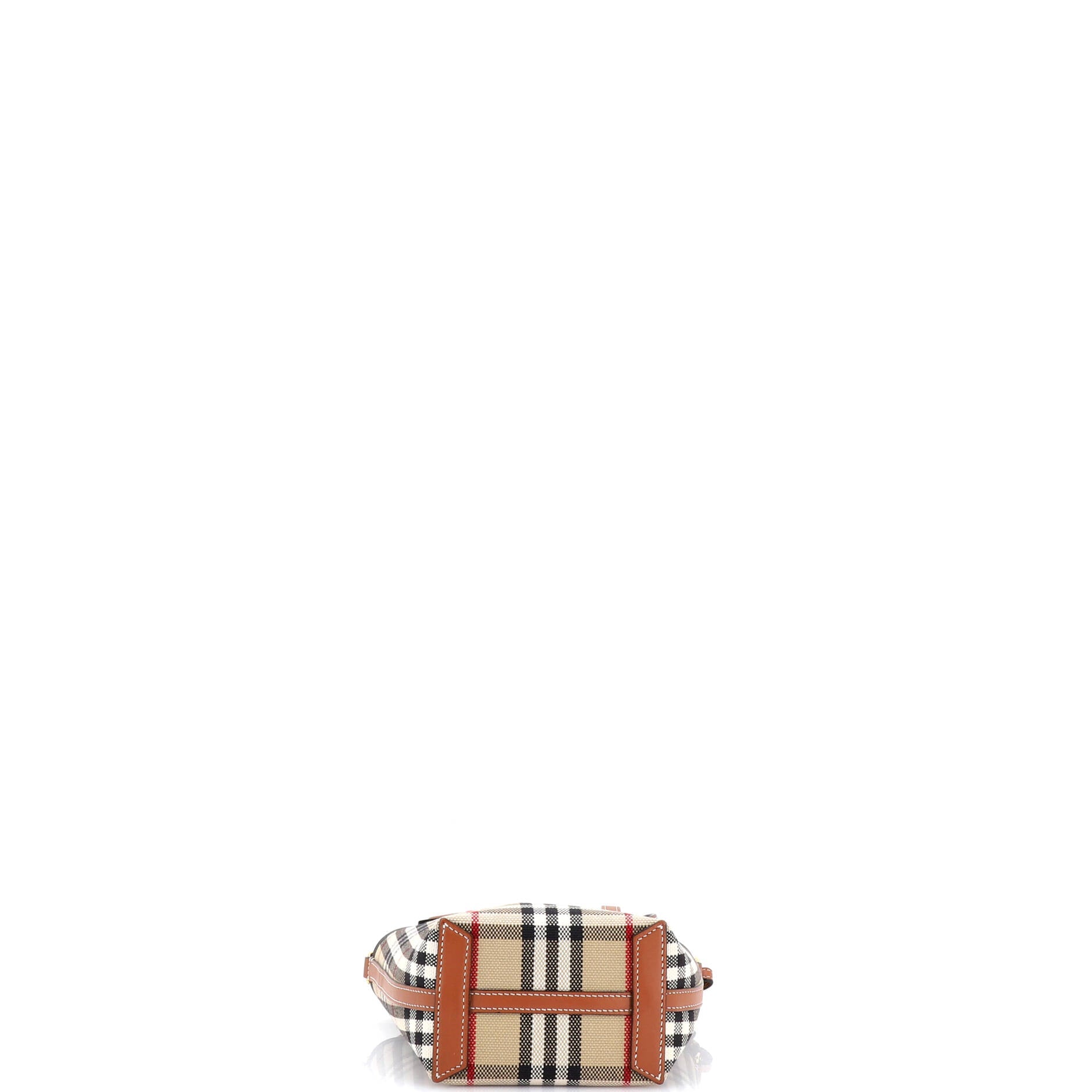 London Bucket Bag Vintage Check Canvas Mini