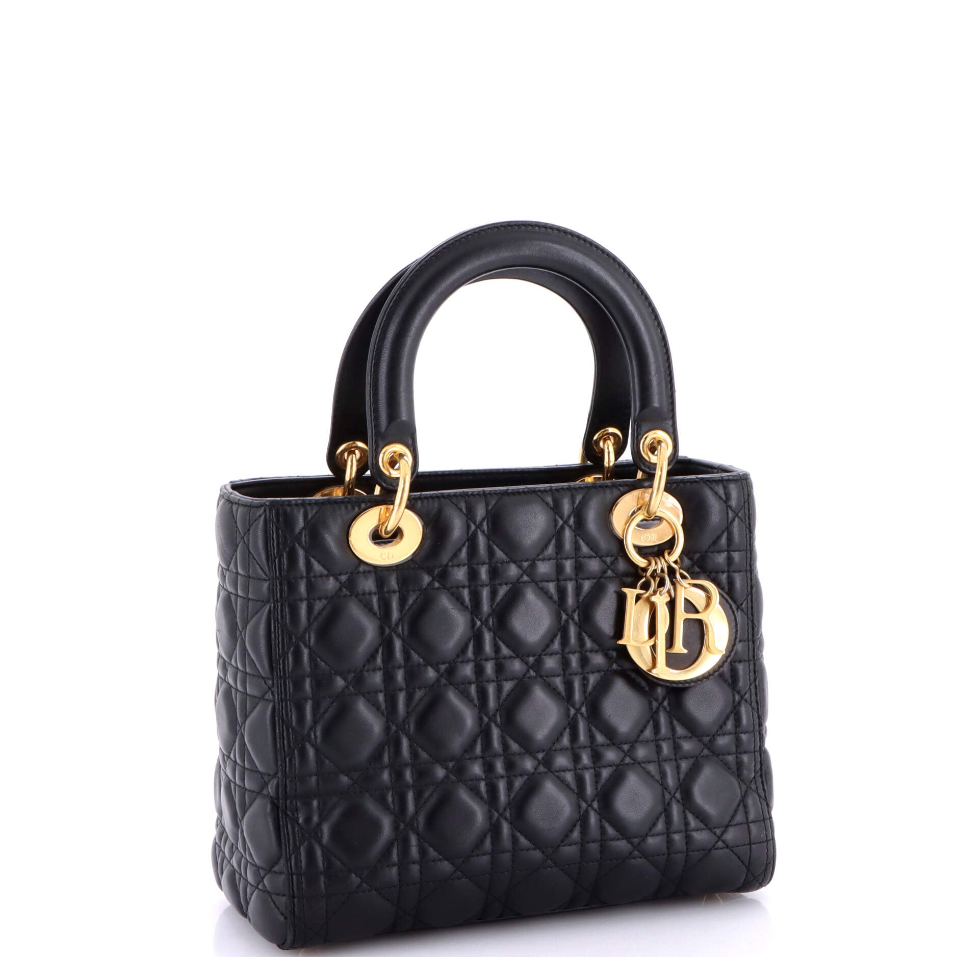 Lady Dior Bag Cannage Quilt Lambskin Medium