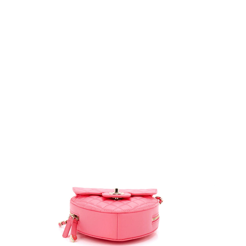 CC in Love Heart Bag Quilted Lambskin
