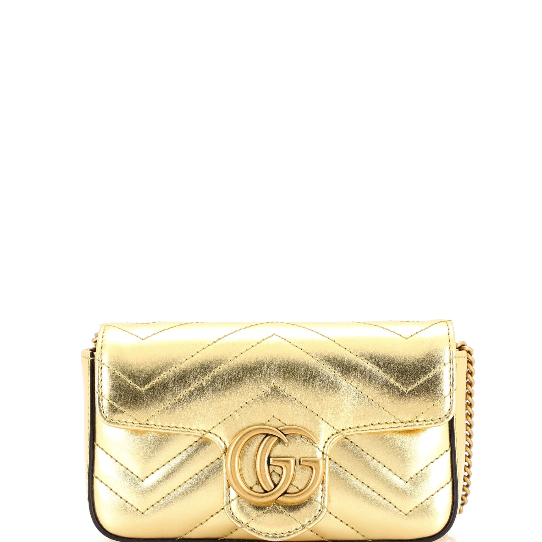 GG Marmont Flap Bag Matelasse Leather Super Mini