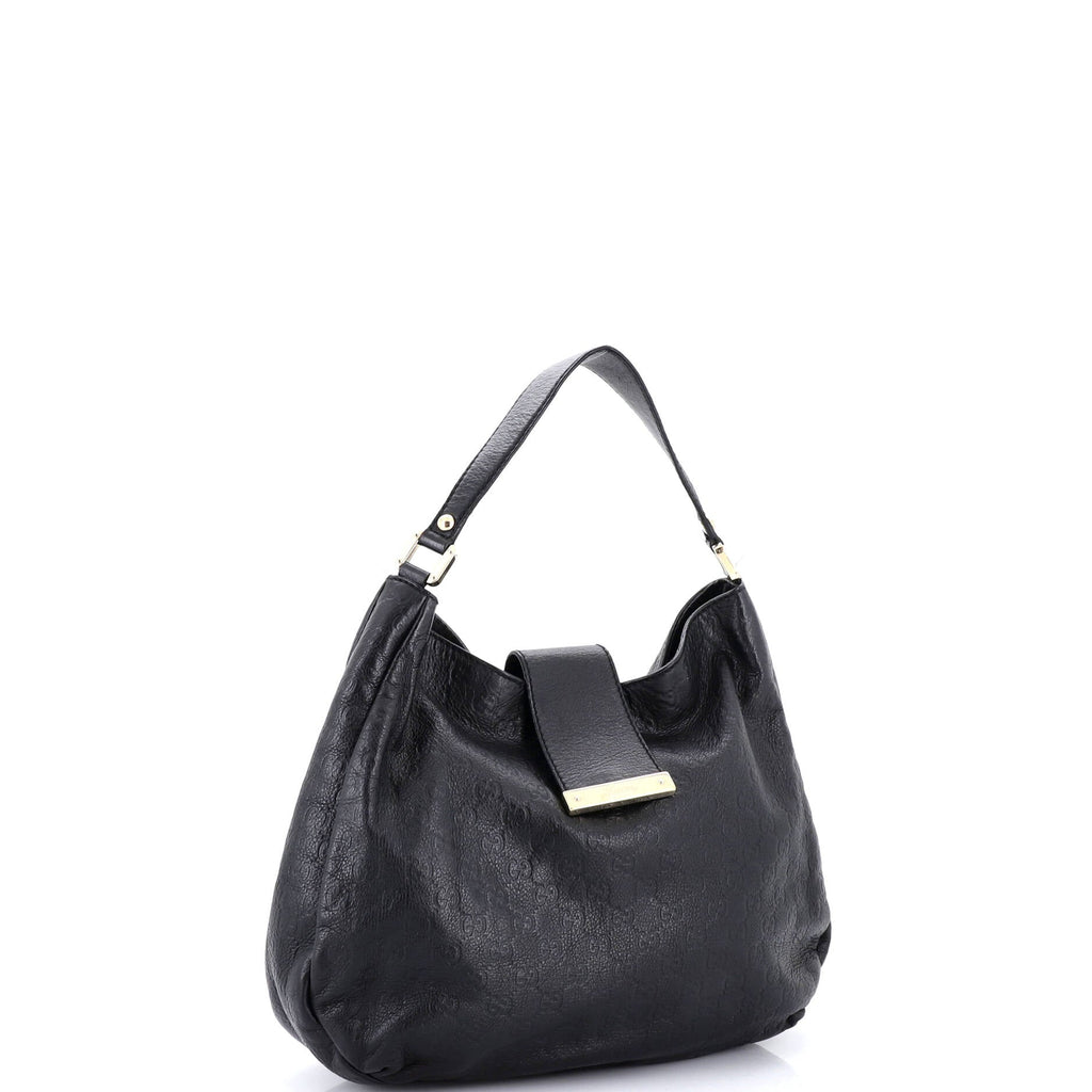 New Ladies Web Hobo Guccissima Leather Medium
