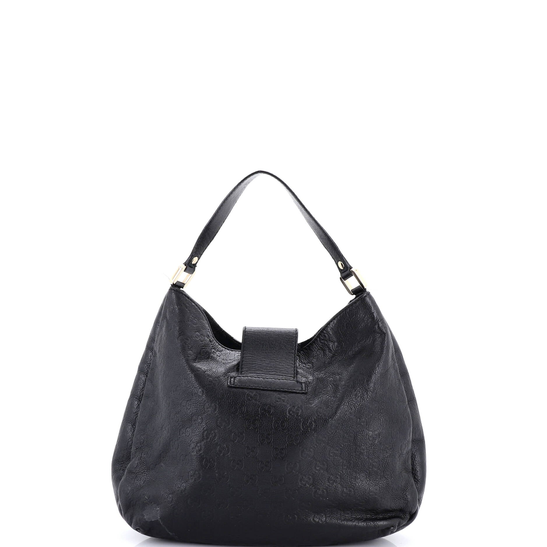New Ladies Web Hobo Guccissima Leather Medium