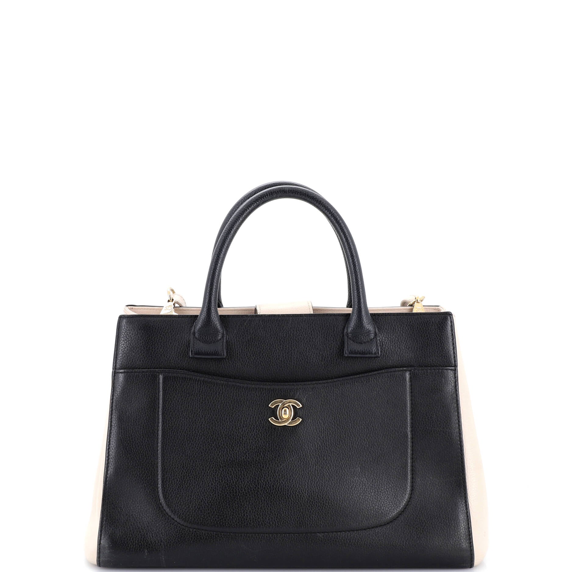 Neo Executive Tote Grained Calfskin Small