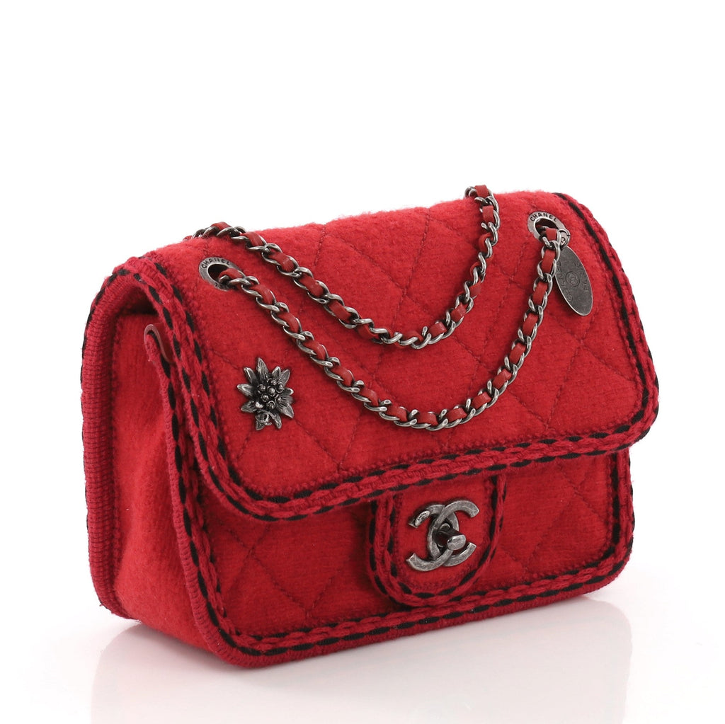 Paris-Salzburg Flap Bag Quilted Wool Mini