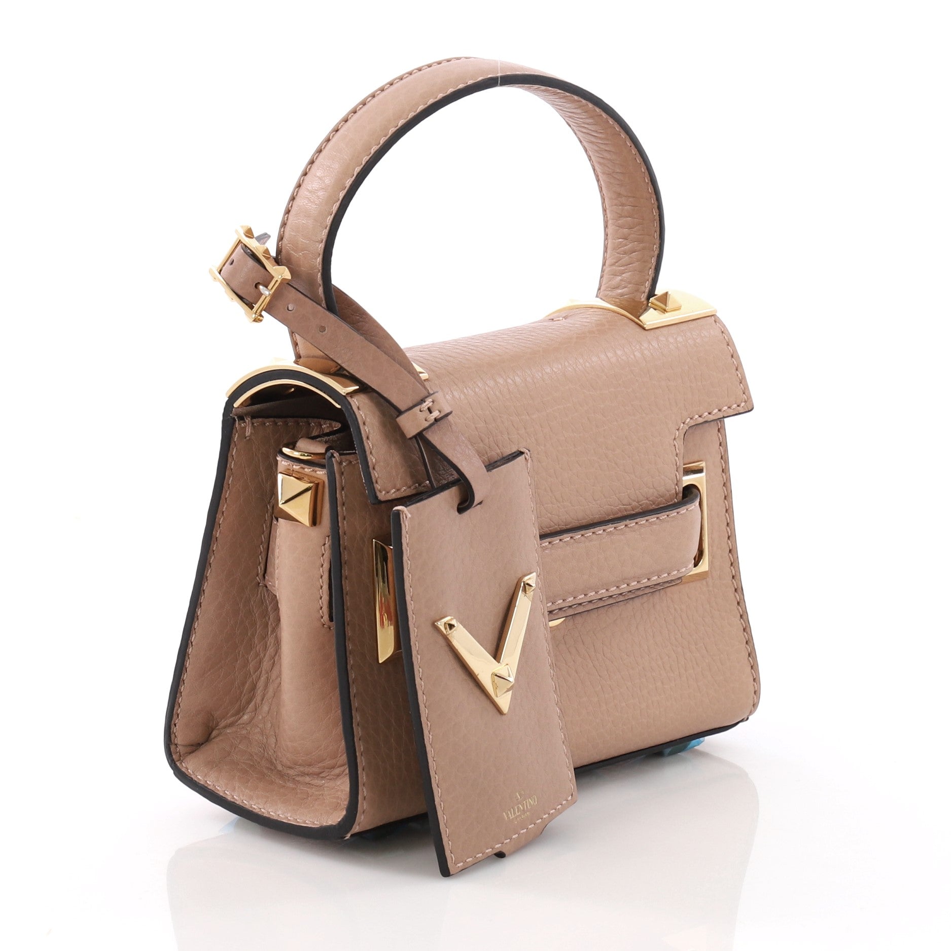 My Rockstud Satchel Leather Mini
