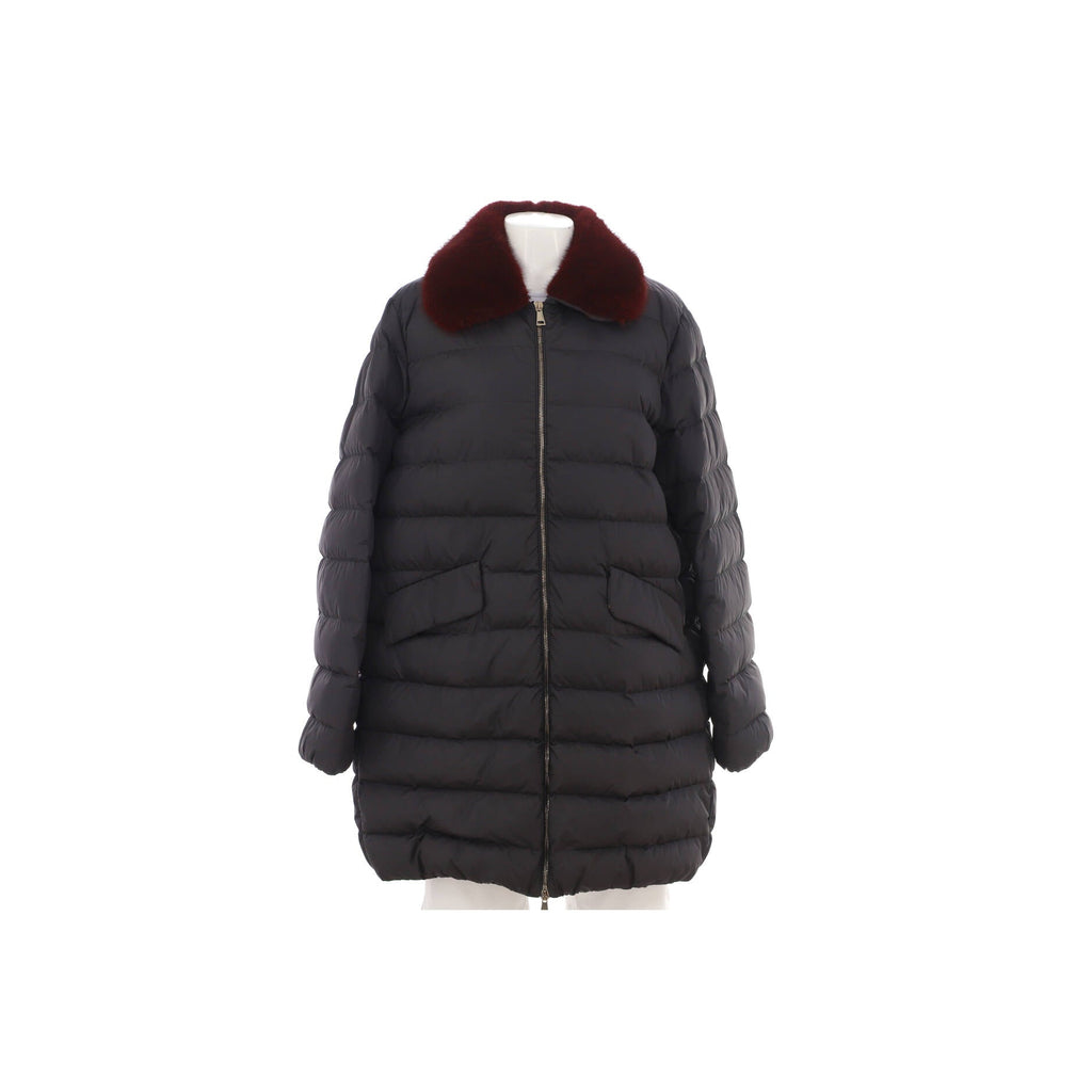 Women's Indis Puffer Coat Polyamide with Down and Fur