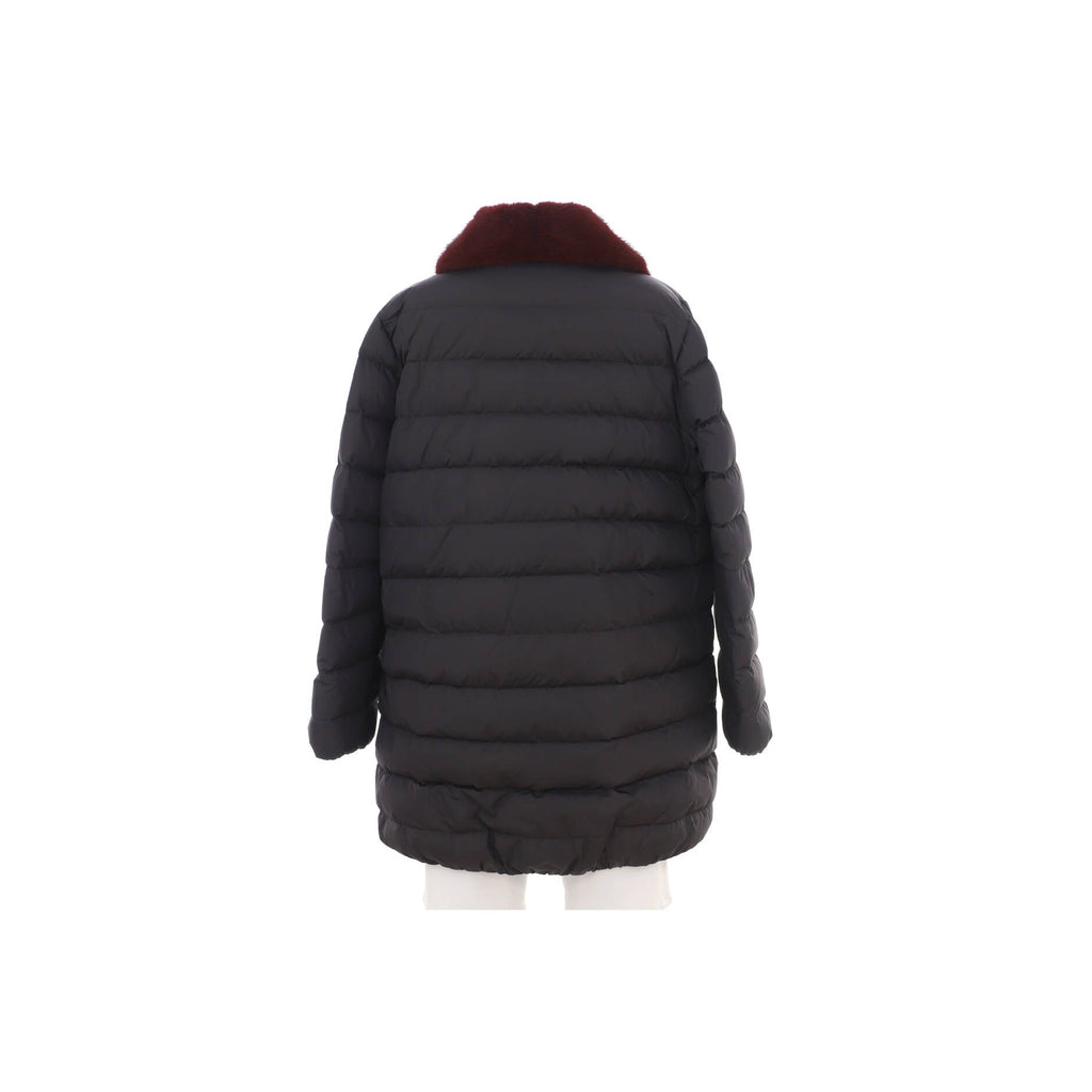 Women's Indis Puffer Coat Polyamide with Down and Fur