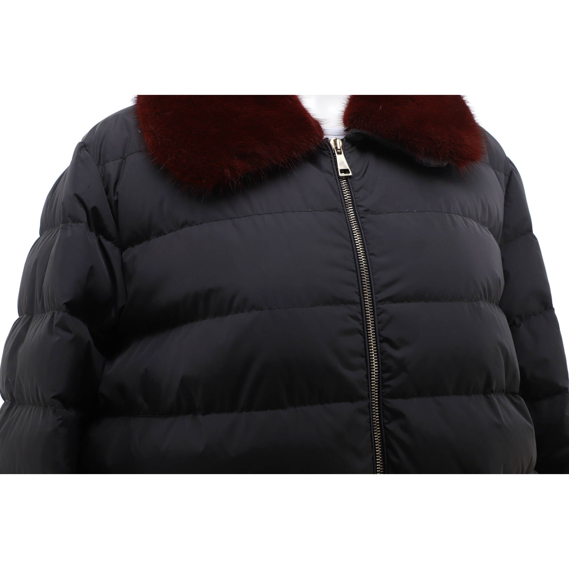 Women's Indis Puffer Coat Polyamide with Down and Fur