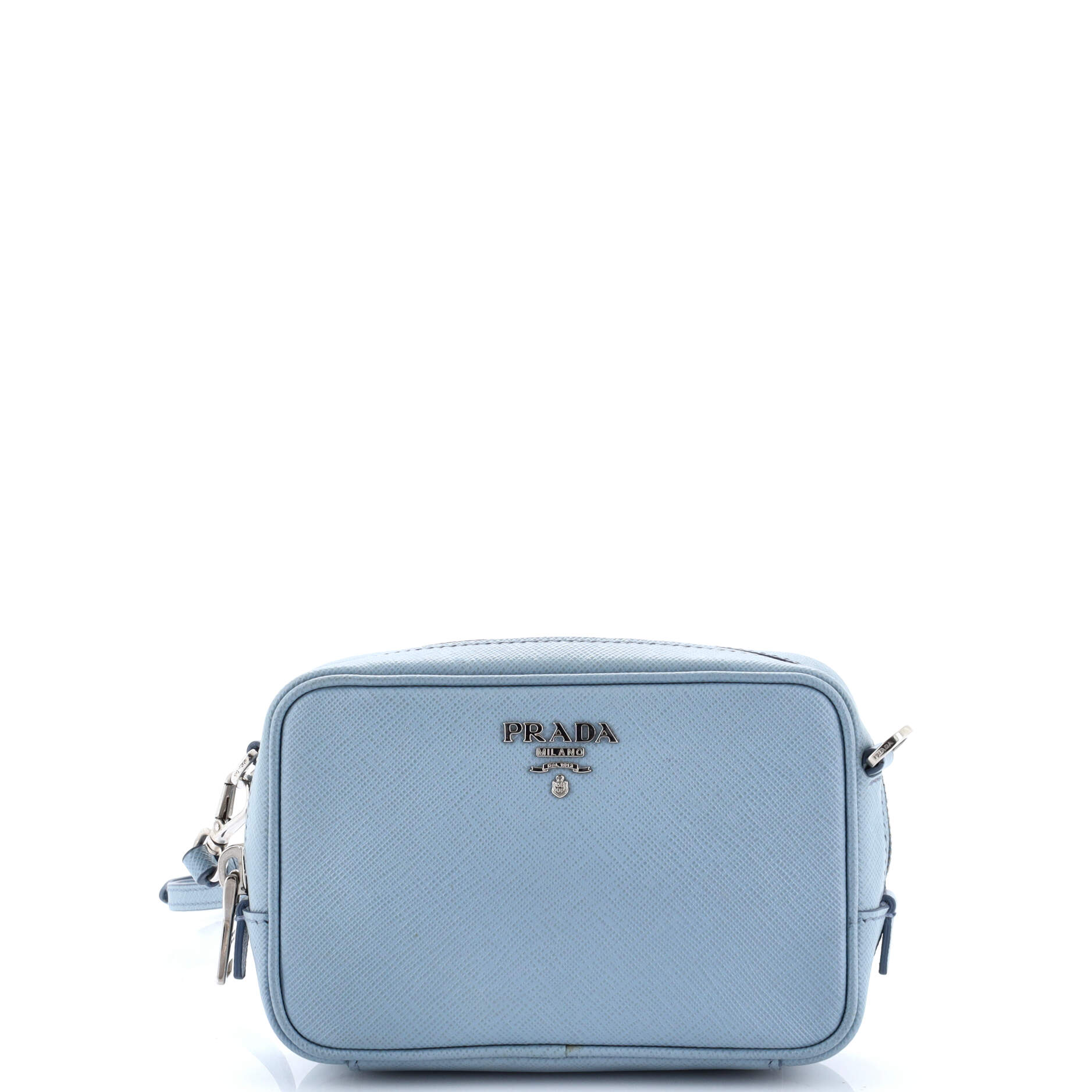 Camera Shoulder Bag Saffiano Leather Mini