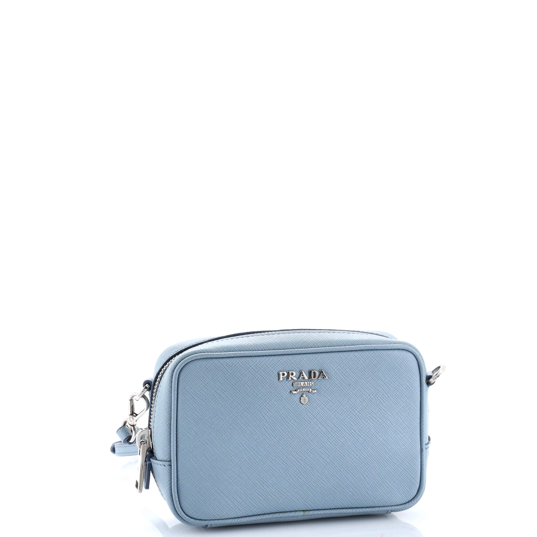 Camera Shoulder Bag Saffiano Leather Mini