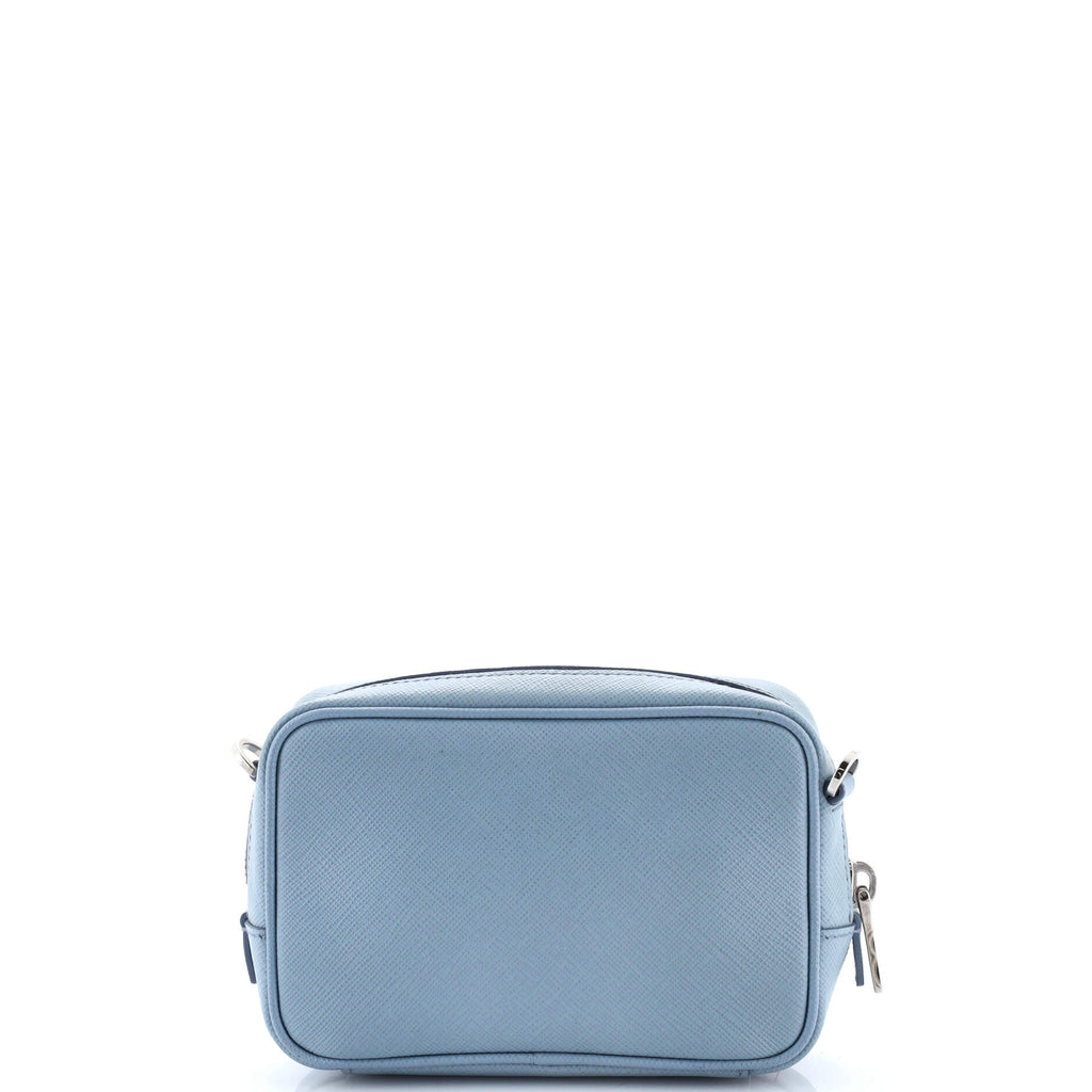 Camera Shoulder Bag Saffiano Leather Mini