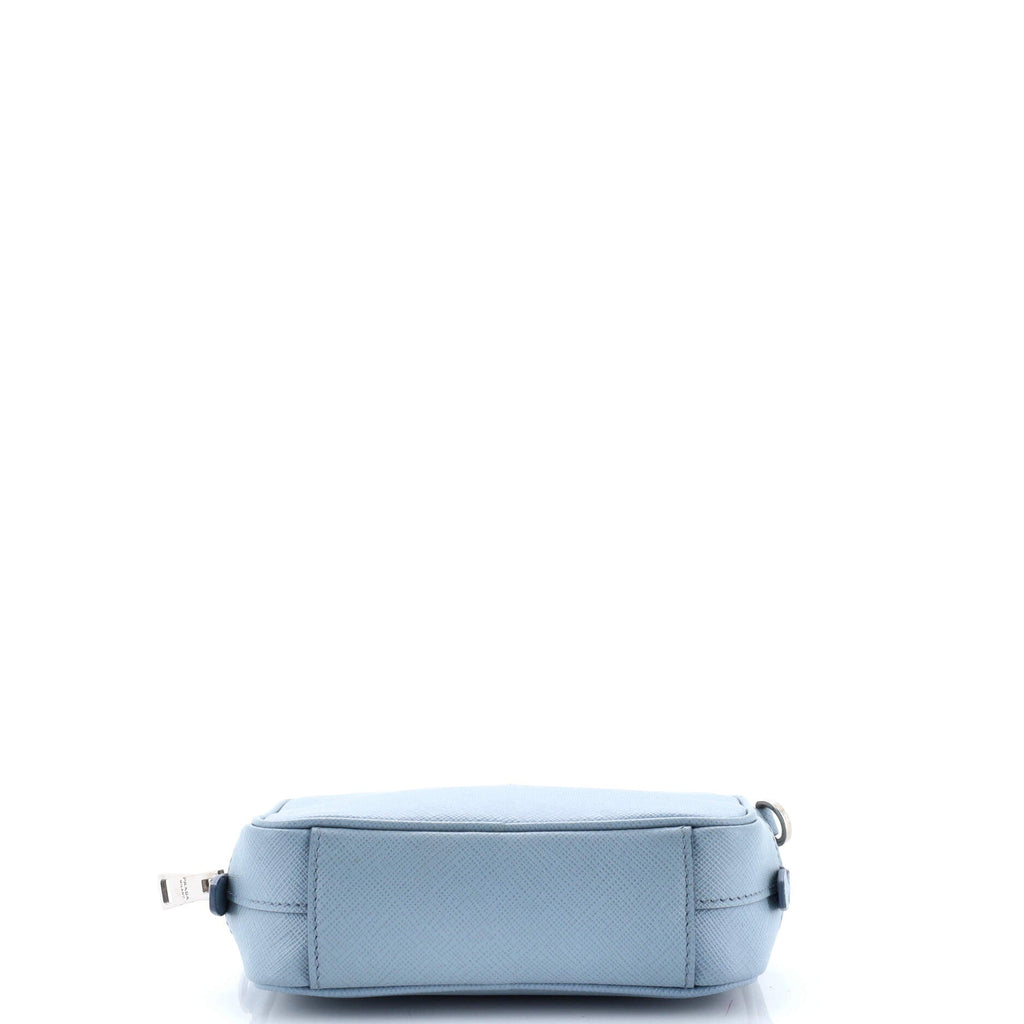Camera Shoulder Bag Saffiano Leather Mini