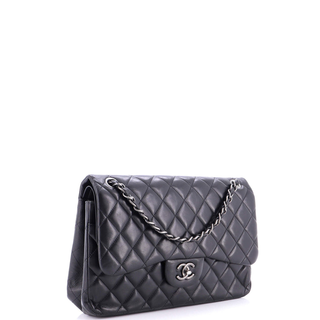 Classic Double Flap Bag Quilted Lambskin Jumbo