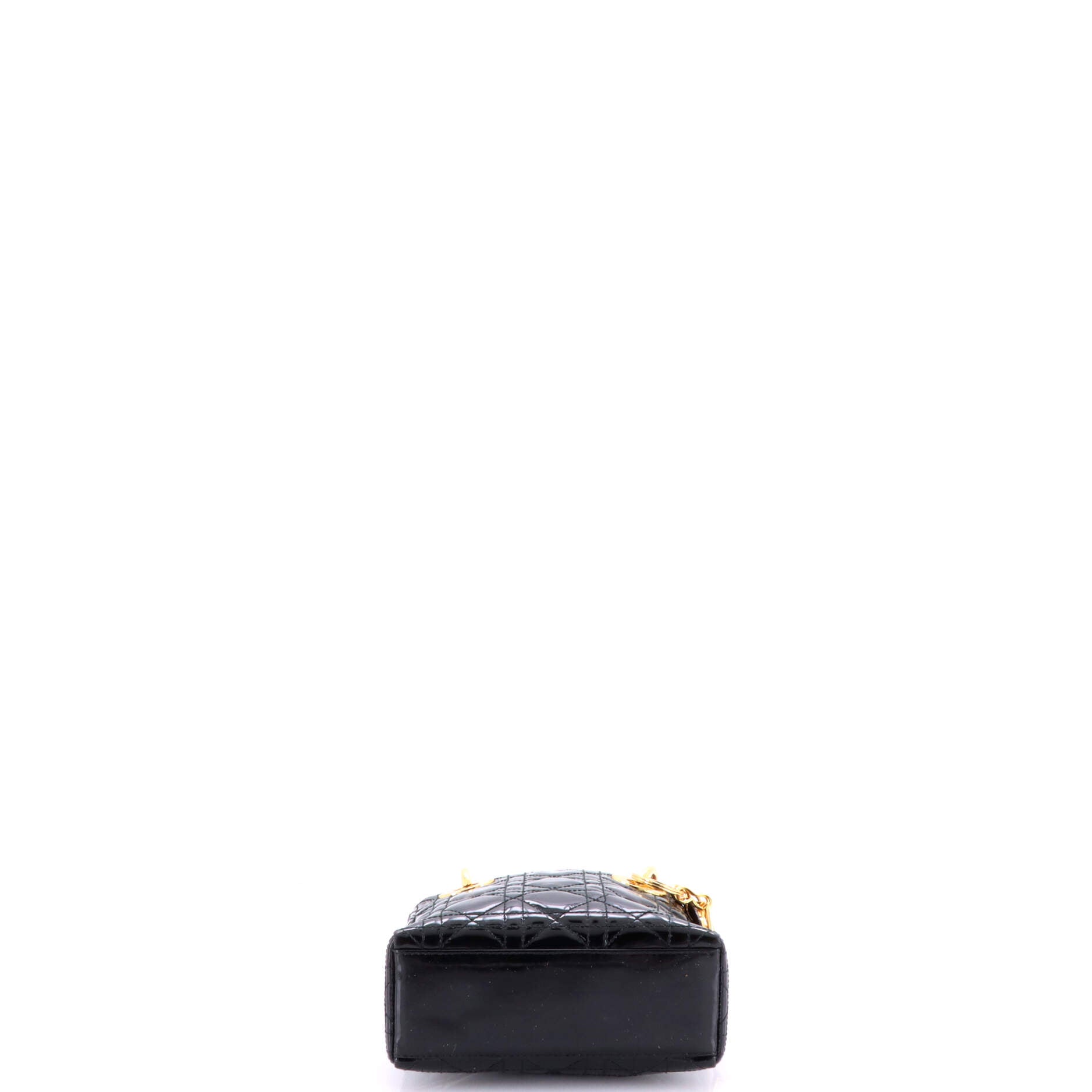 Vintage Lady Dior Bag Cannage Quilt Patent Mini