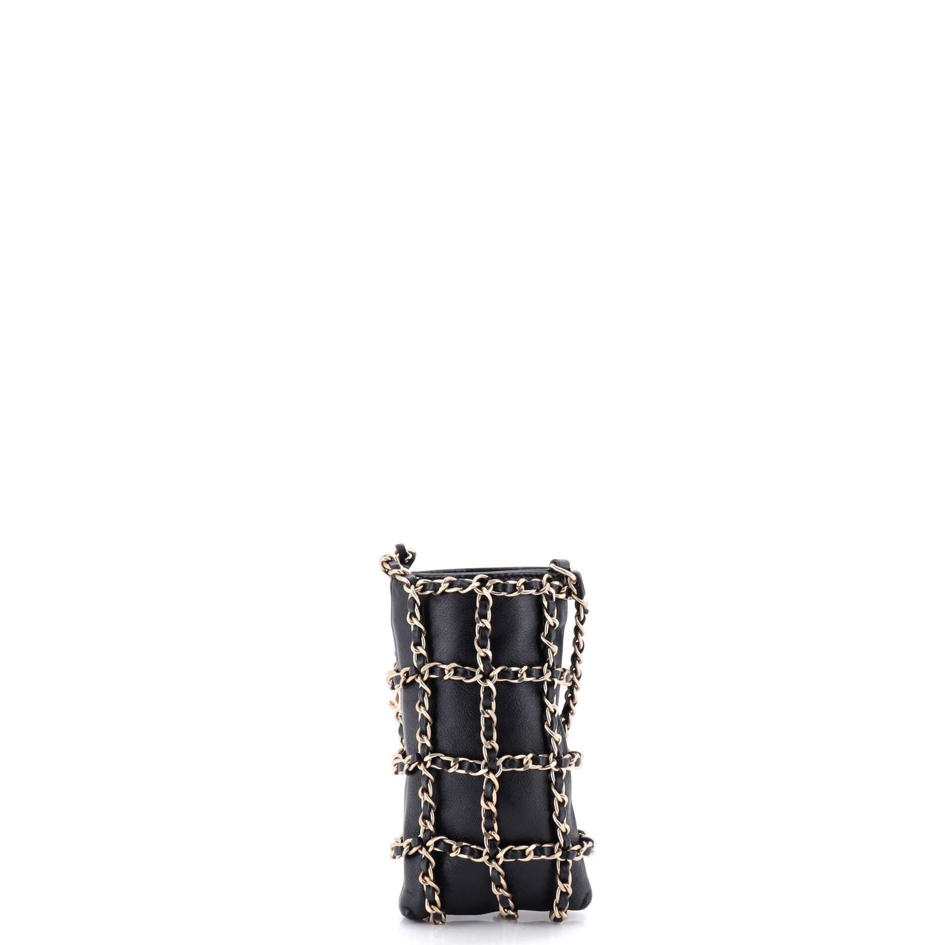 Tech Me Out Clutch With Chain Lambskin