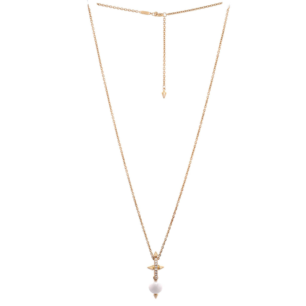 x Pharrell Williams Titan Pendant Necklace 18K Yellow Gold with Freshwater Pearl and Diamonds