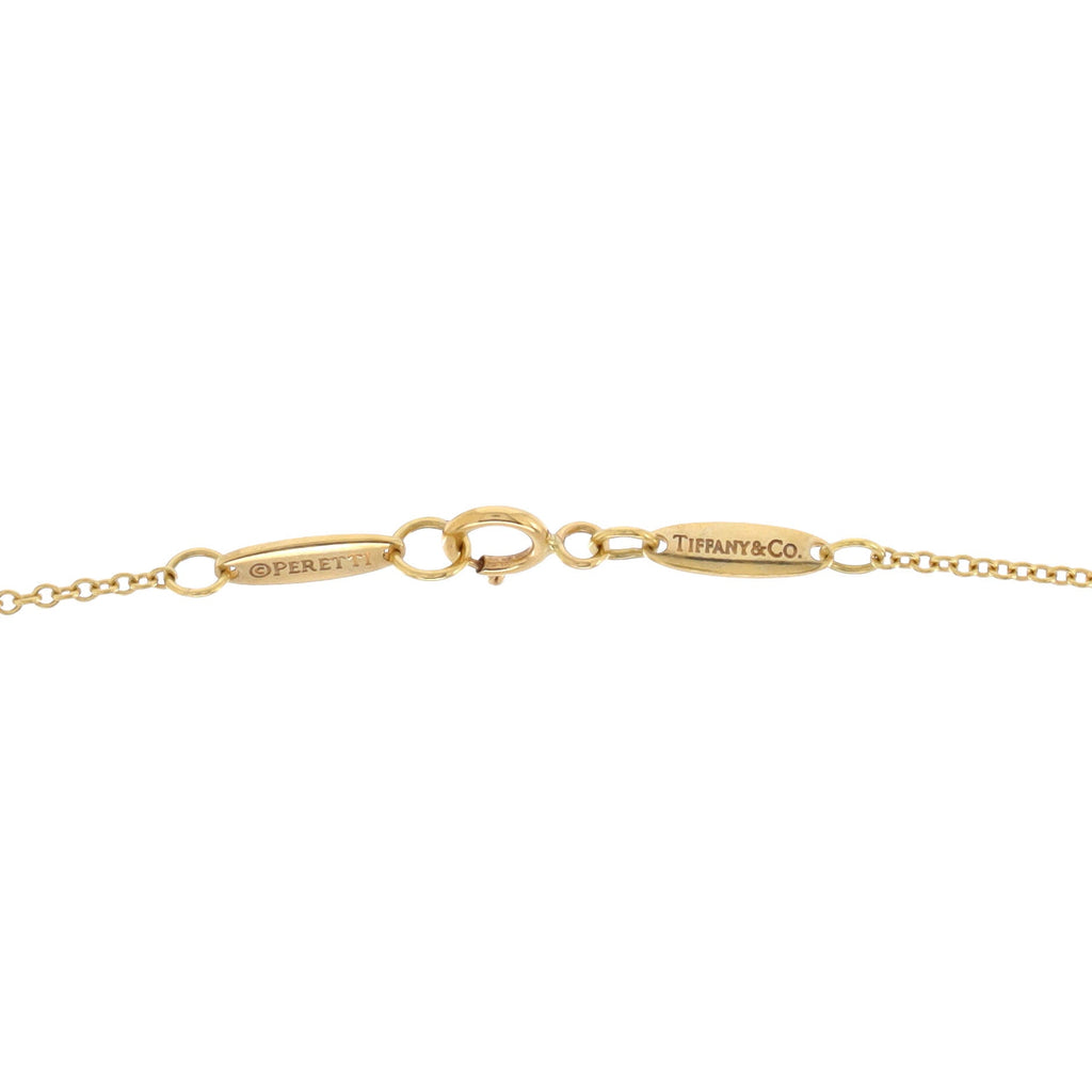 Elsa Peretti Open Heart Pendant Necklace 18K Yellow Gold 16mm