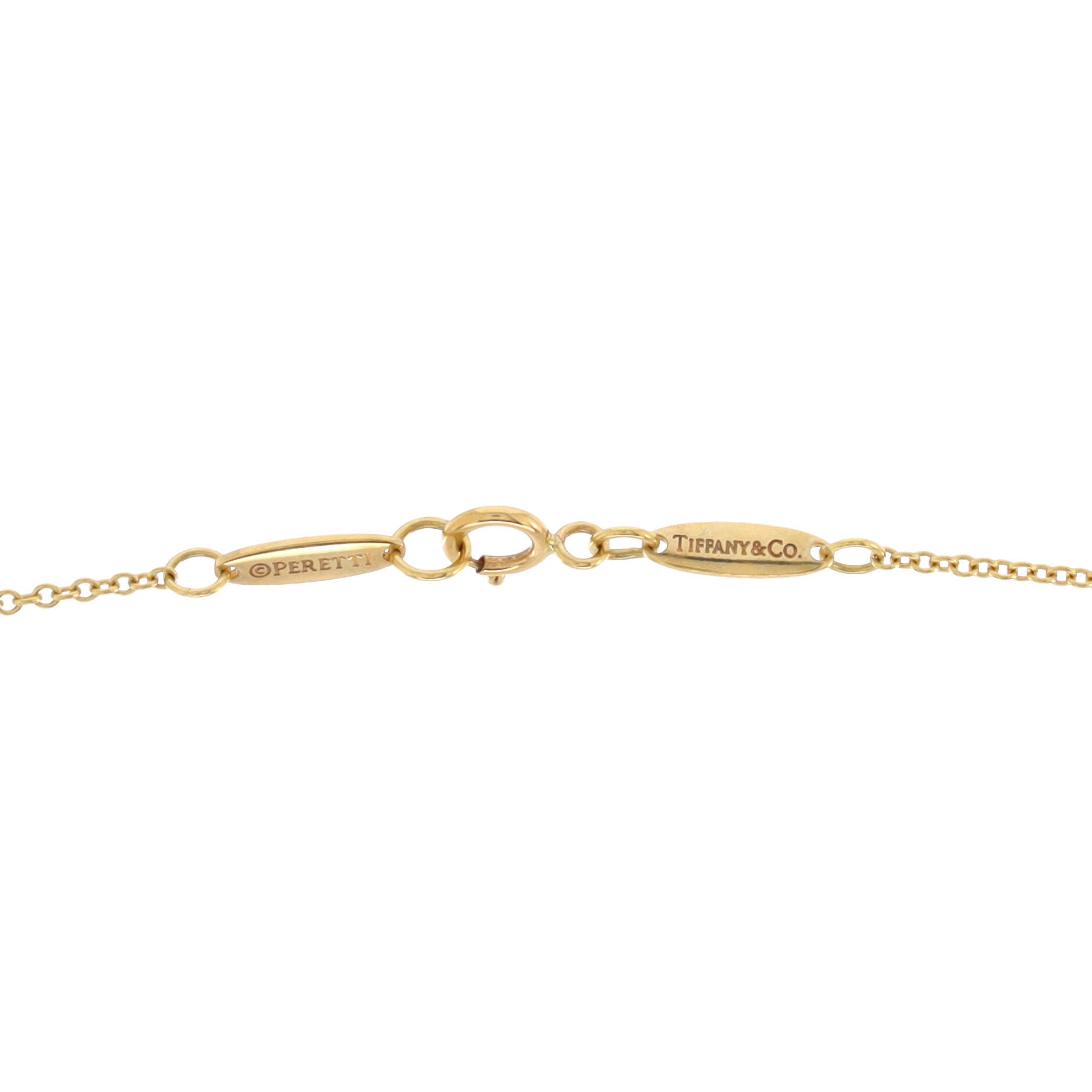 Elsa Peretti Open Heart Pendant Necklace 18K Yellow Gold 16mm