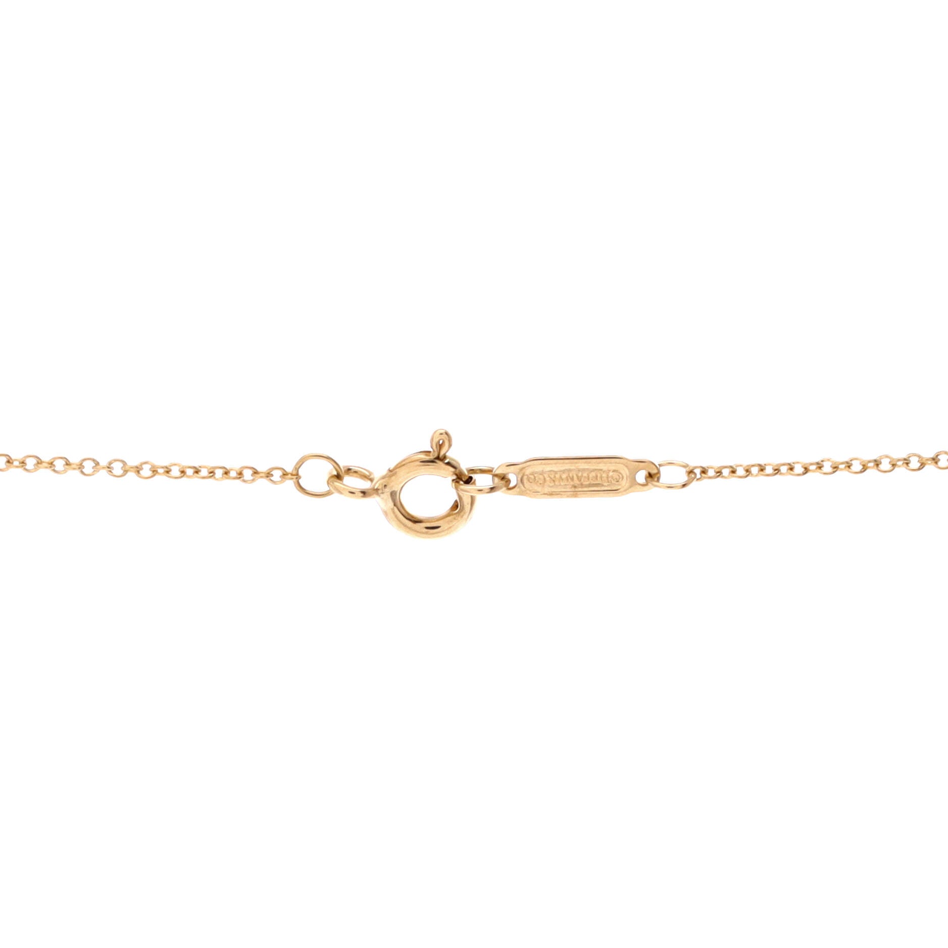I Love You Heart Tag Pendant Necklace 18K Yellow Gold Large