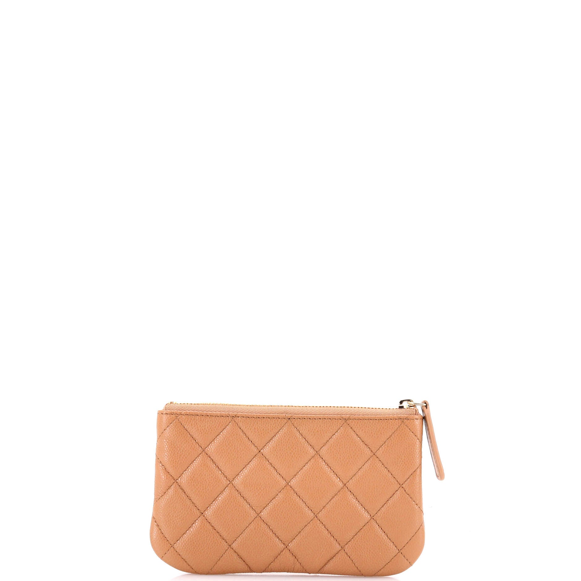 Classic O Case Pouch Quilted Caviar Mini