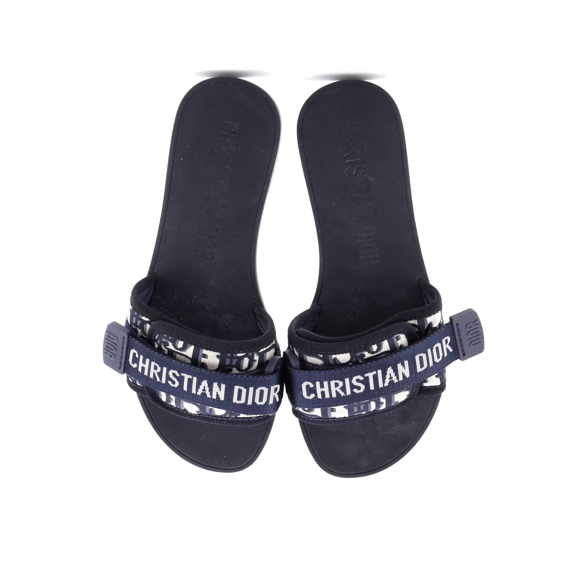 Women's Dio(r)evolution Slide Sandals Oblique Fabric