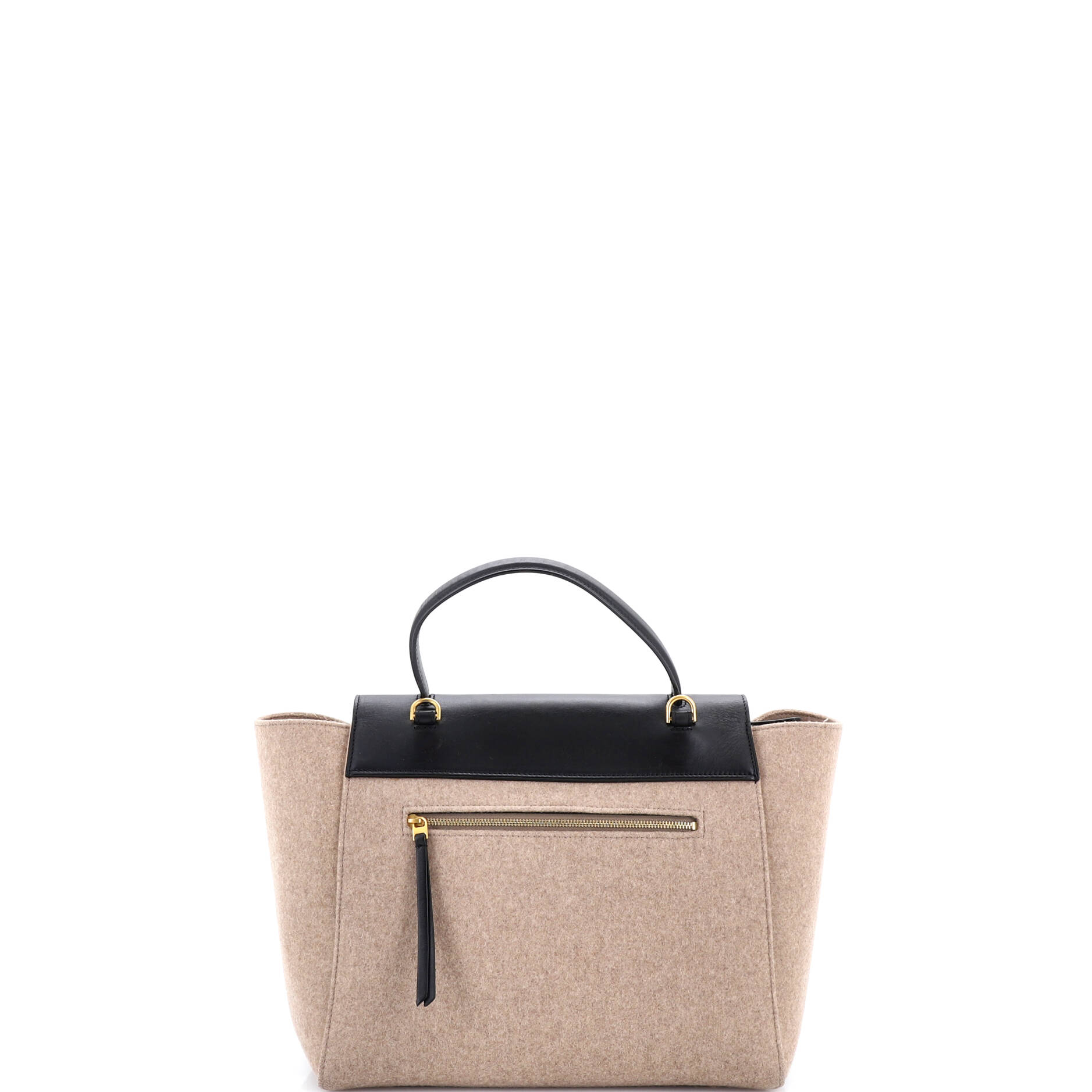 Belt Bag Felt and Leather Mini