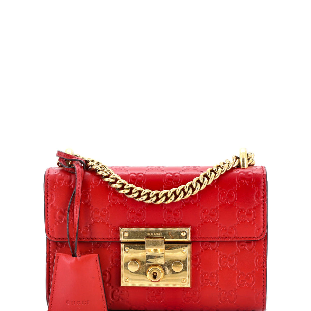 Padlock Shoulder Bag Guccissima Leather Small