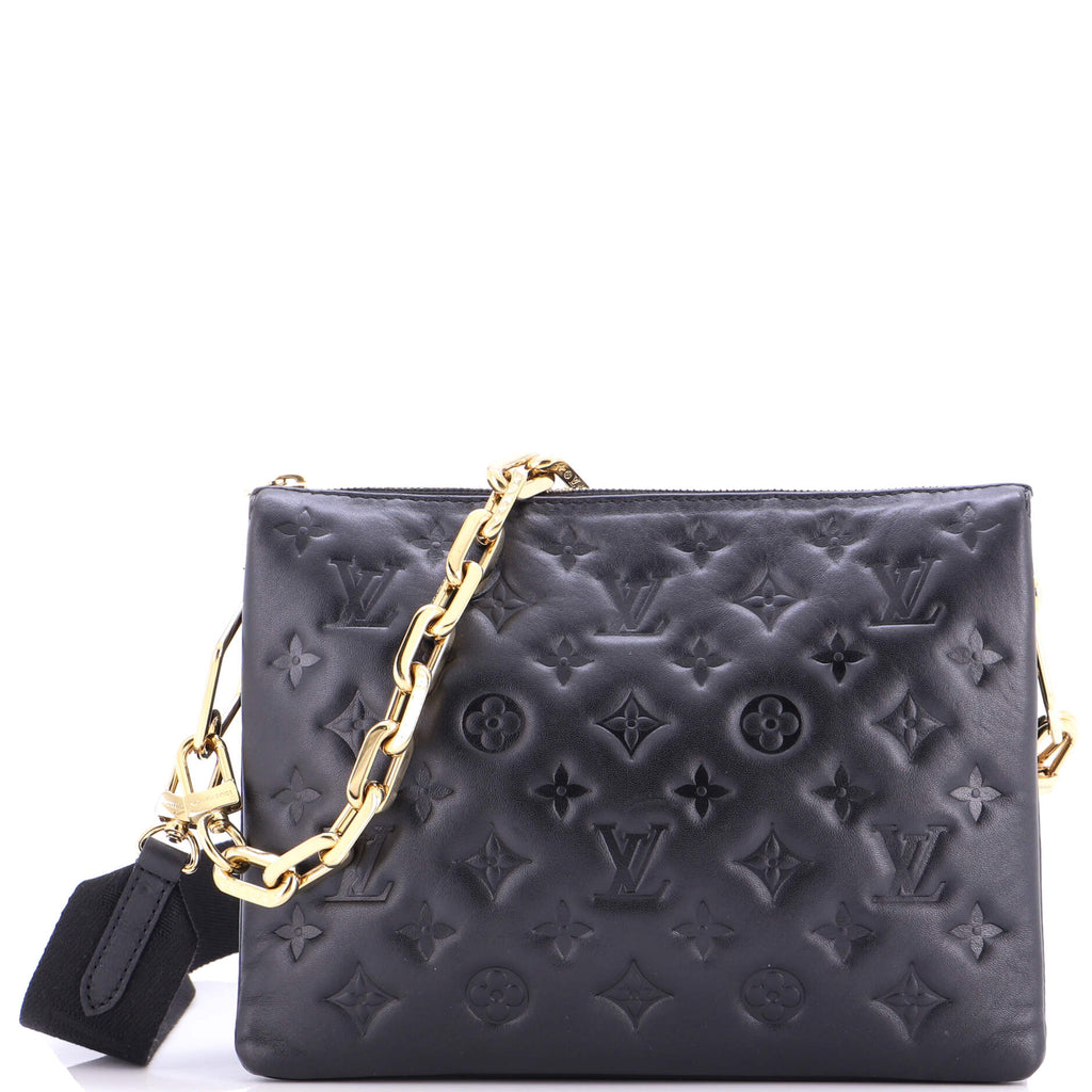 Coussin Bag Monogram Embossed Lambskin PM