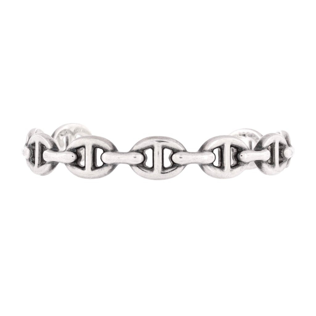 Chaine d'Ancre Enchainee Cuff Bracelet Sterling Silver Medium