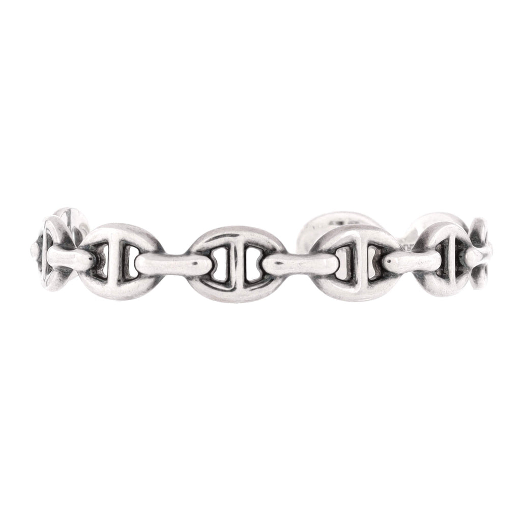 Chaine d'Ancre Enchainee Cuff Bracelet Sterling Silver Medium