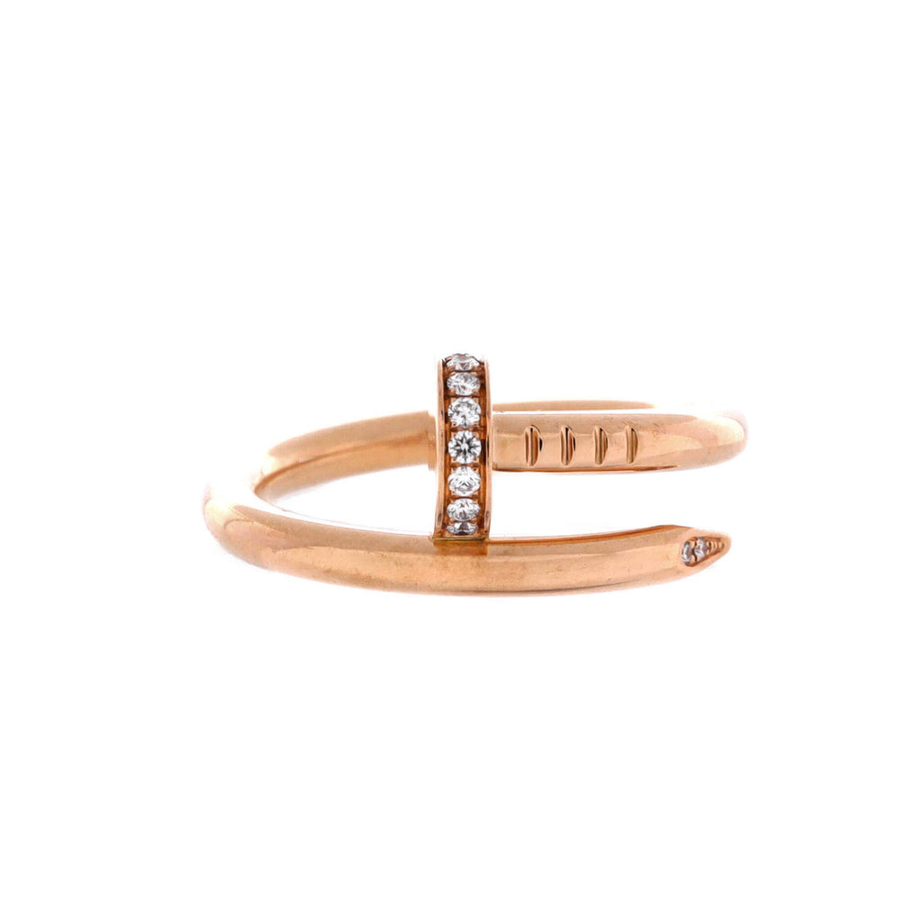 Juste un Clou Ring 18K Rose Gold and Diamonds